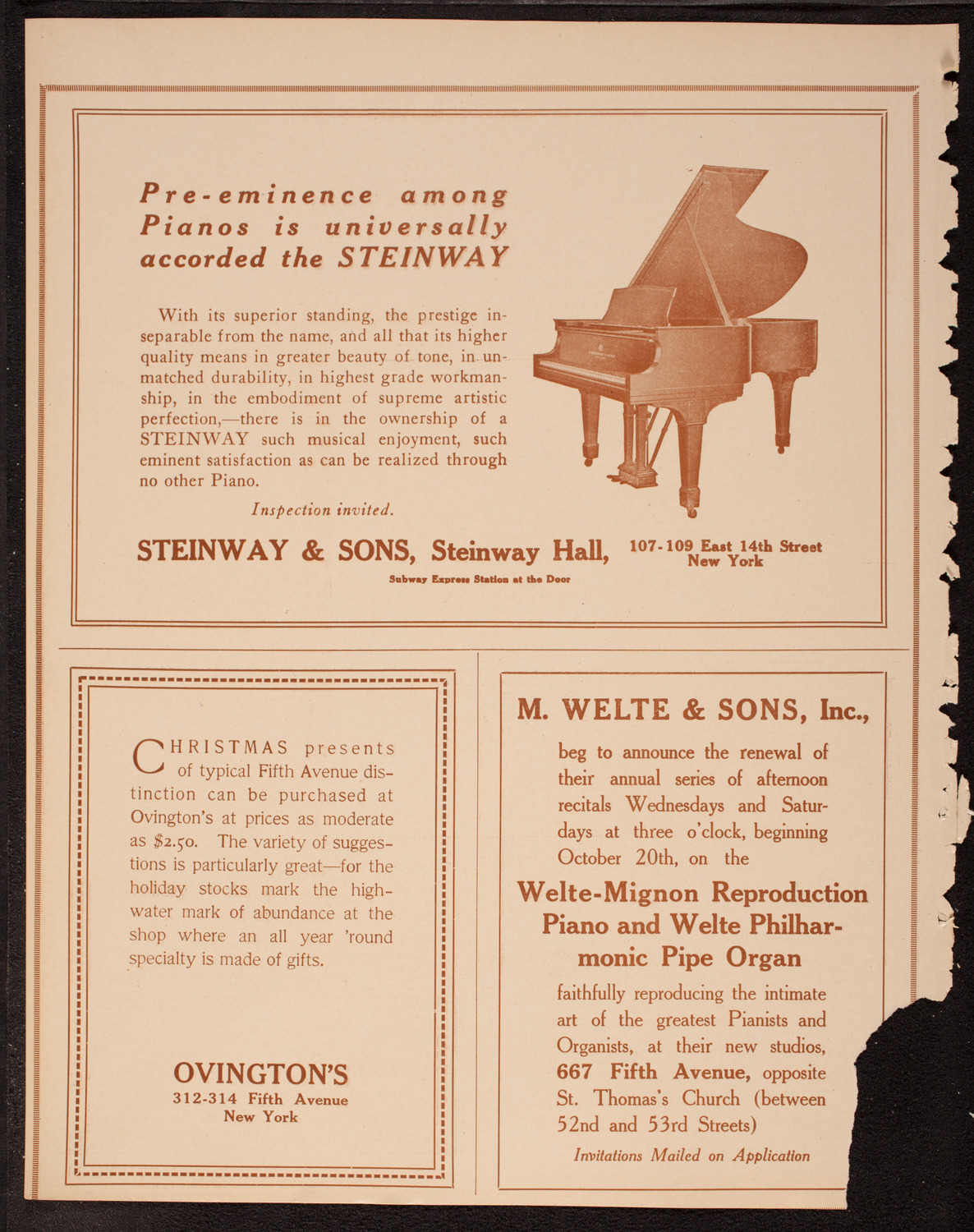 Meeting: The Humanitarian Cult, November 30, 1917, program page 4