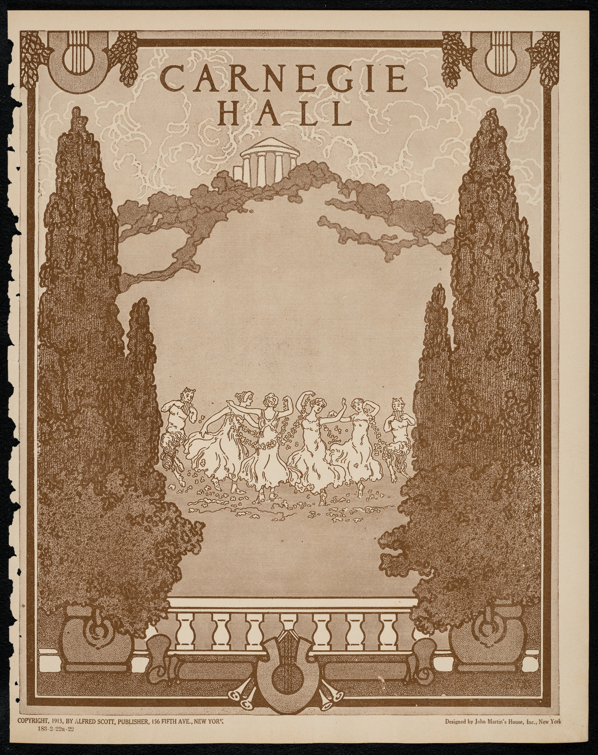 Josef Hofmann, Piano, February 22, 1922, program page 1