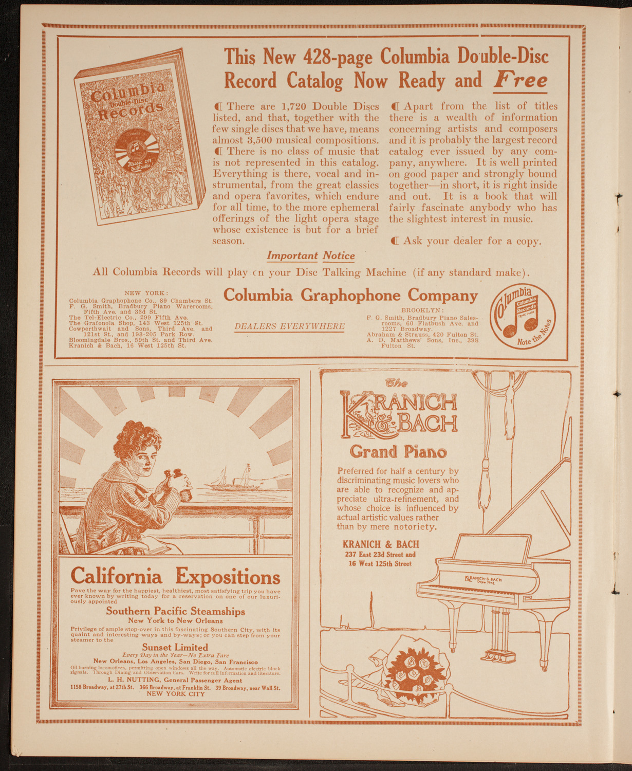 New York Philharmonic, February 25, 1915, program page 6