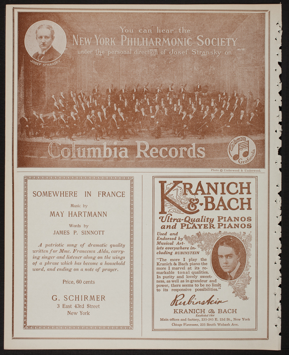 New York Philharmonic, February 7, 1918, program page 6