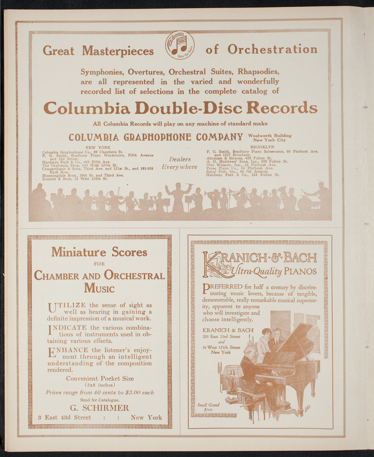 New York Philharmonic, December 9, 1915, program page 6