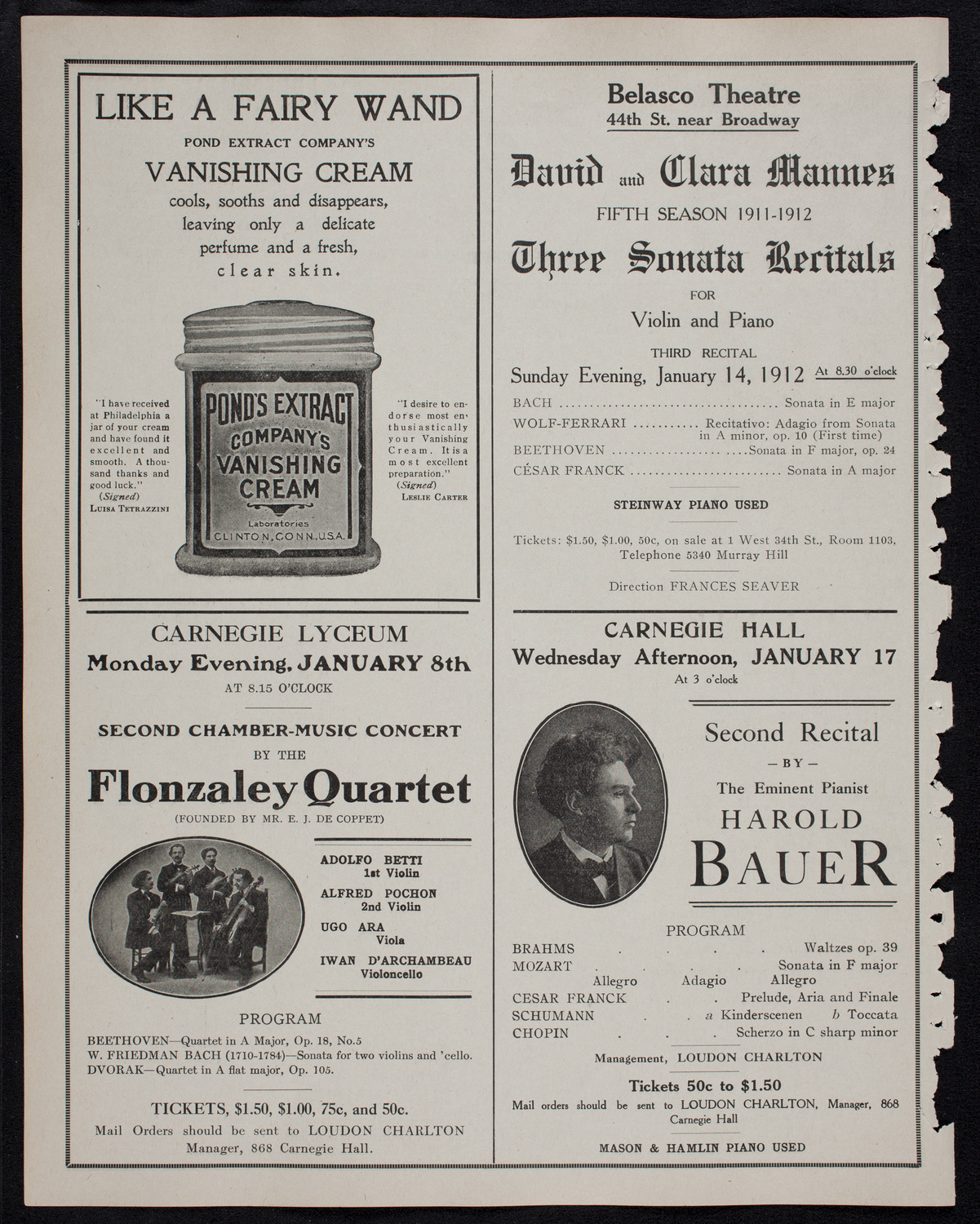 Symphony Concert for Young People, January 6, 1912, program page 8