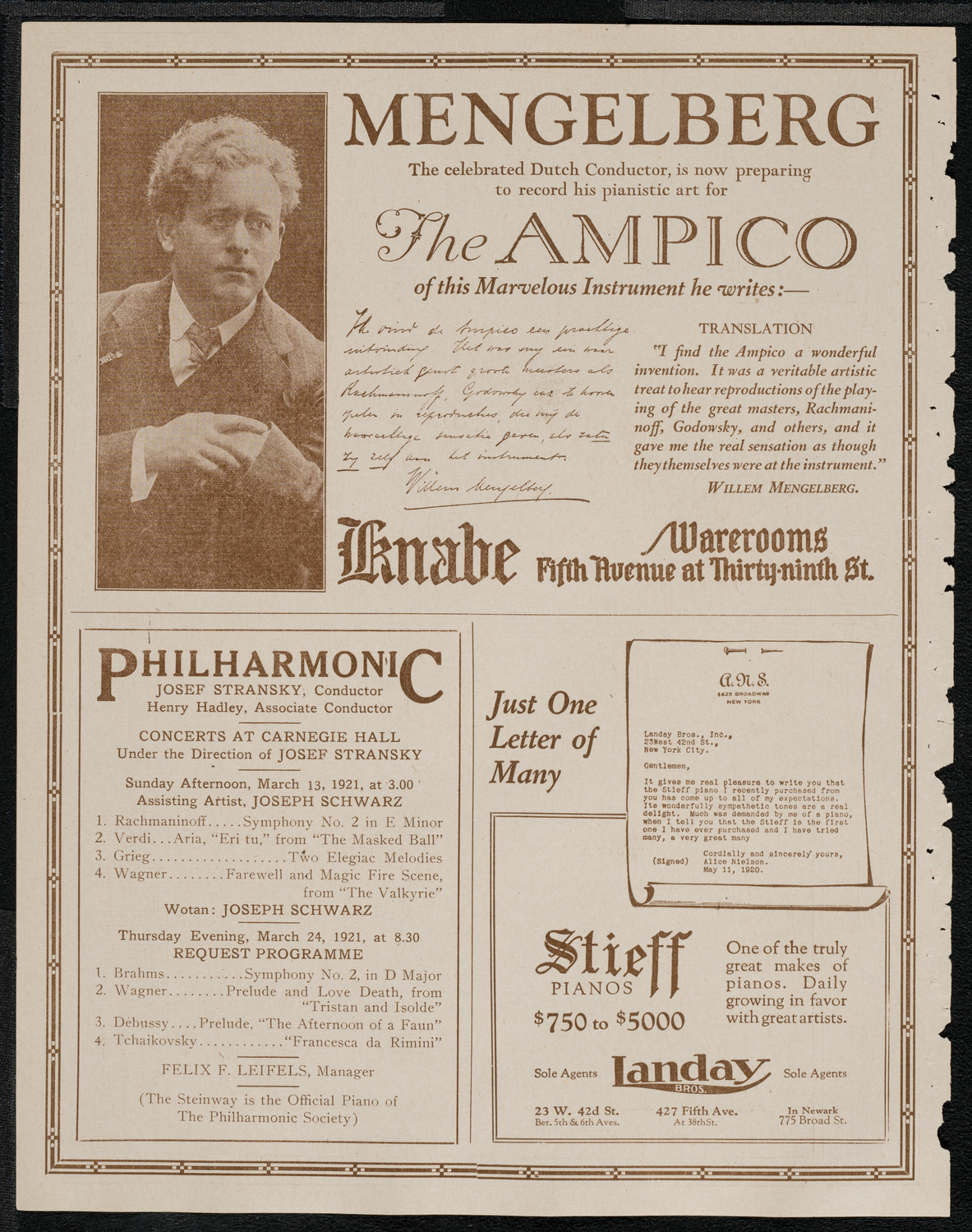 Vestoff-Serova Russian School of Dancing, March 12, 1921, program page 12