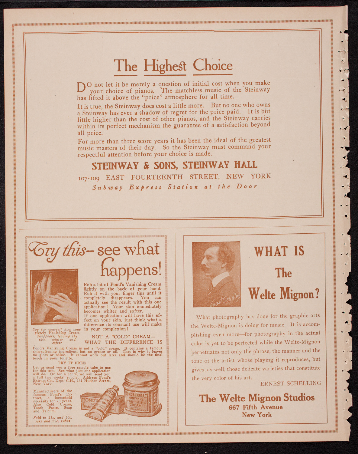 Benefit: Spanish Benevolent Society, December 30, 1916, program page 4