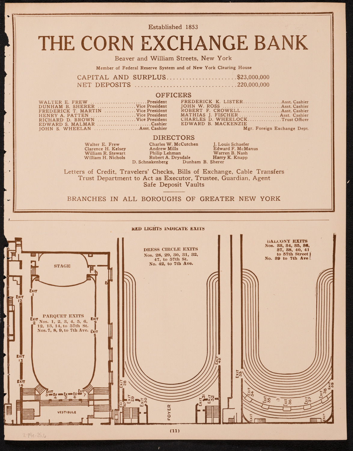 New York Philharmonic, February 14, 1925, program page 11