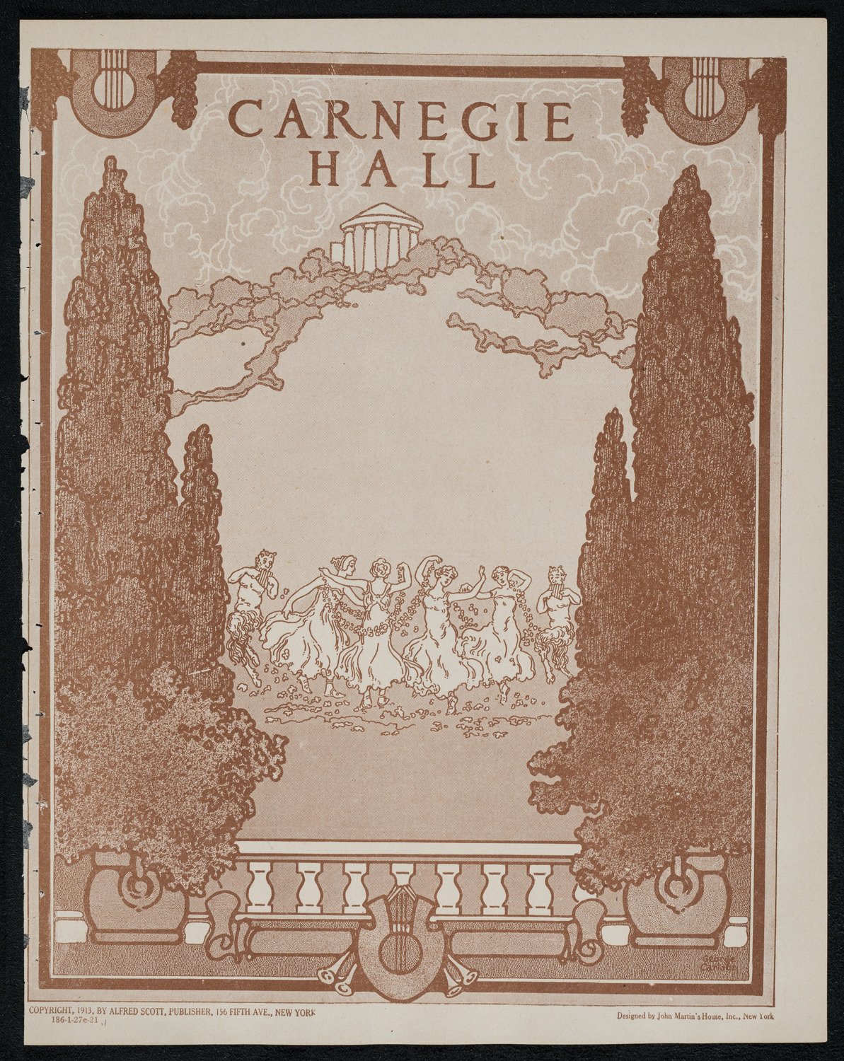 New York Philharmonic, January 27, 1921, program page 1