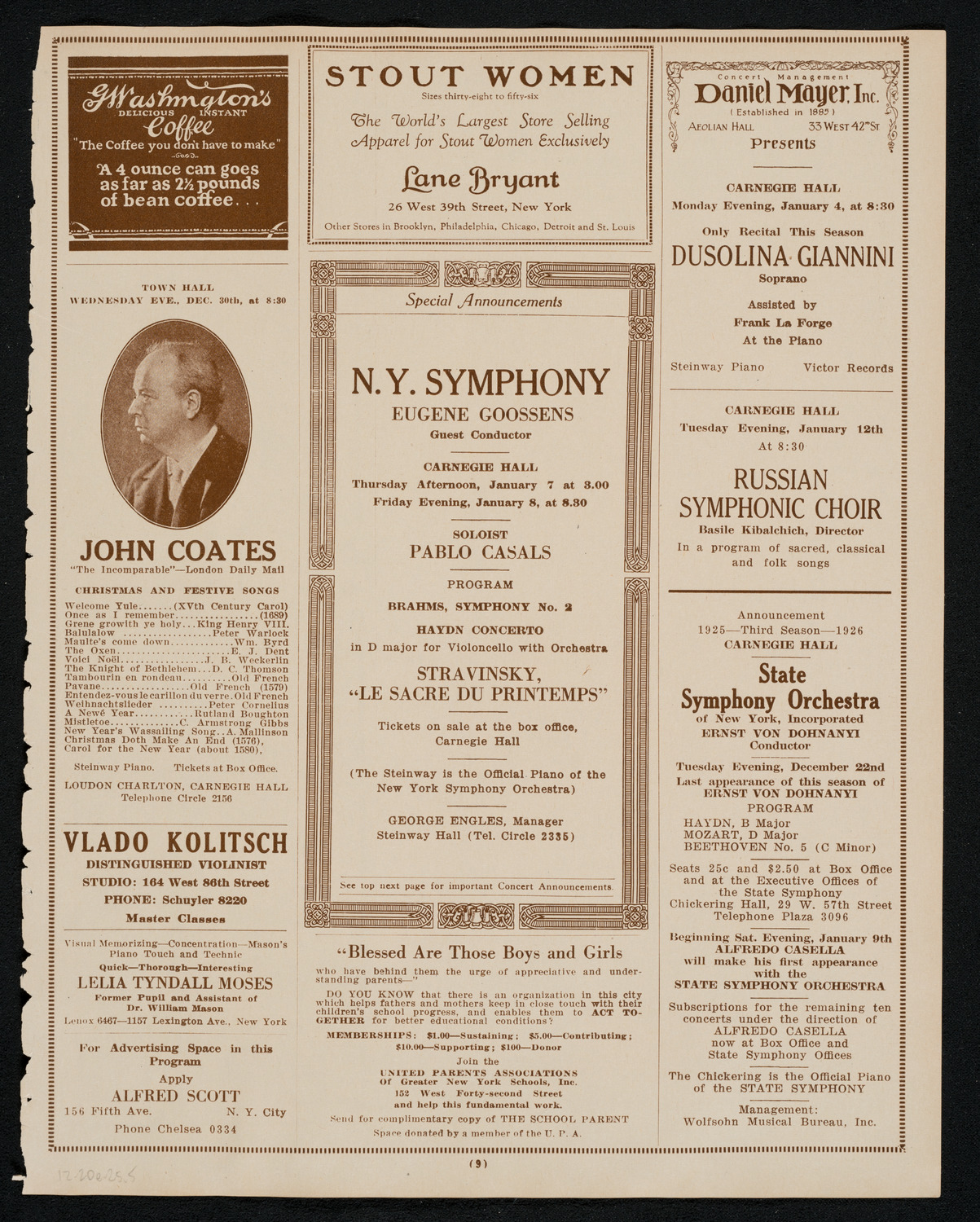 Newman Traveltalks: Wild Animal and Savage Life, December 20, 1925, program page 9
