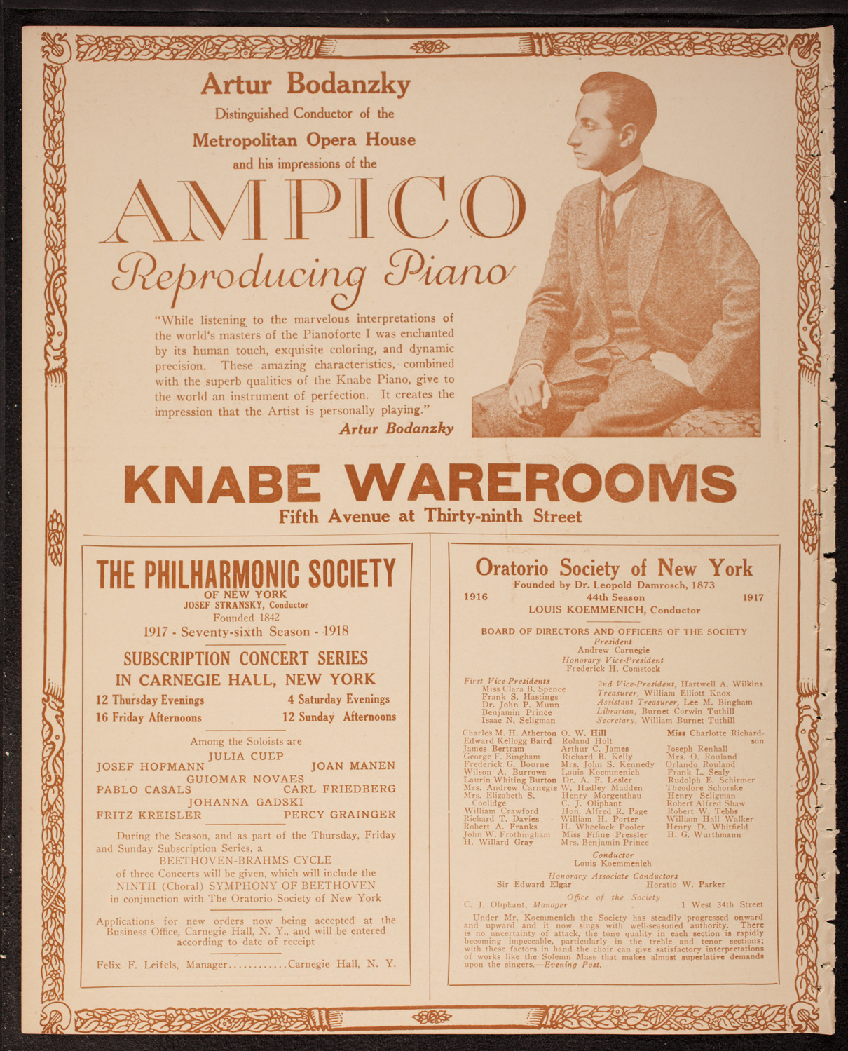 Kriens Symphony Club, April 28, 1917, program page 12