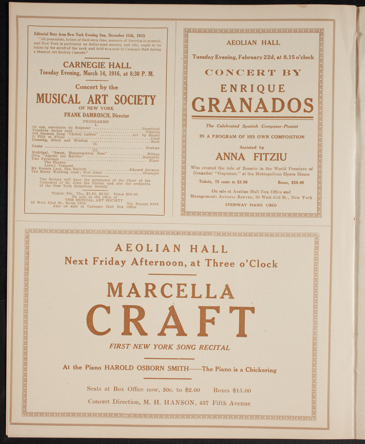 Tsingtau Symphony Orchestra, February 21, 1916, program page 10