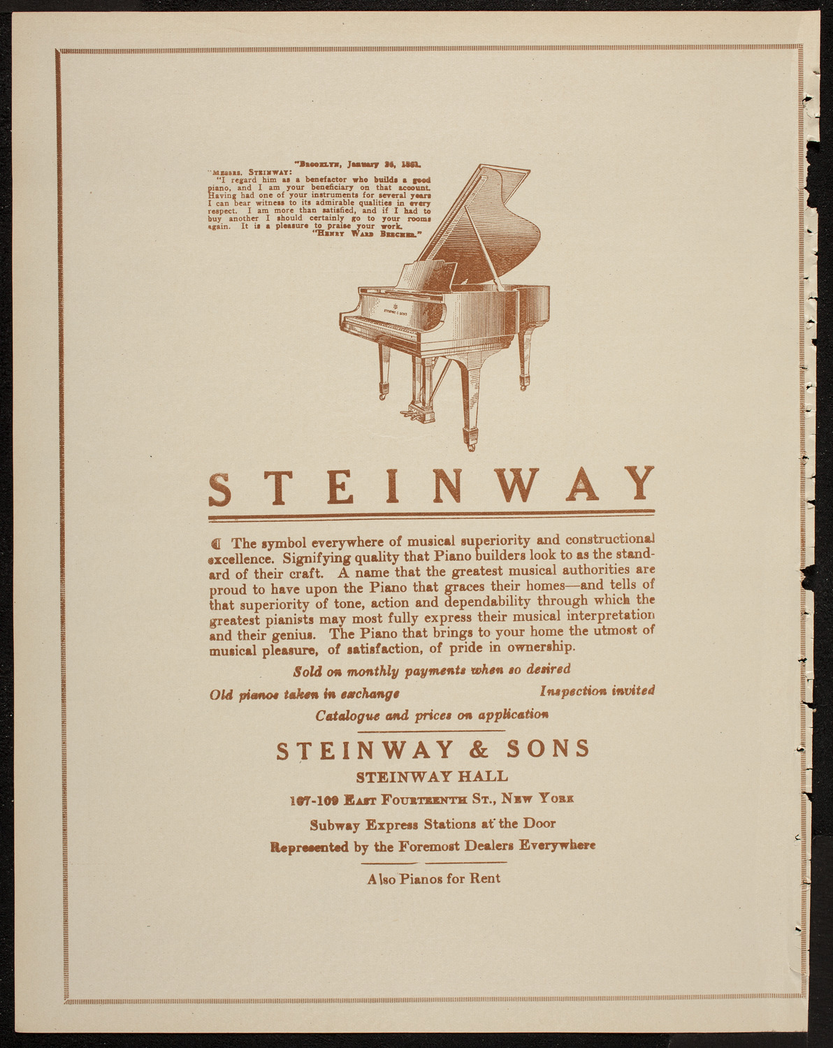 John Corigliano, Violin, April 20, 1920, program page 4