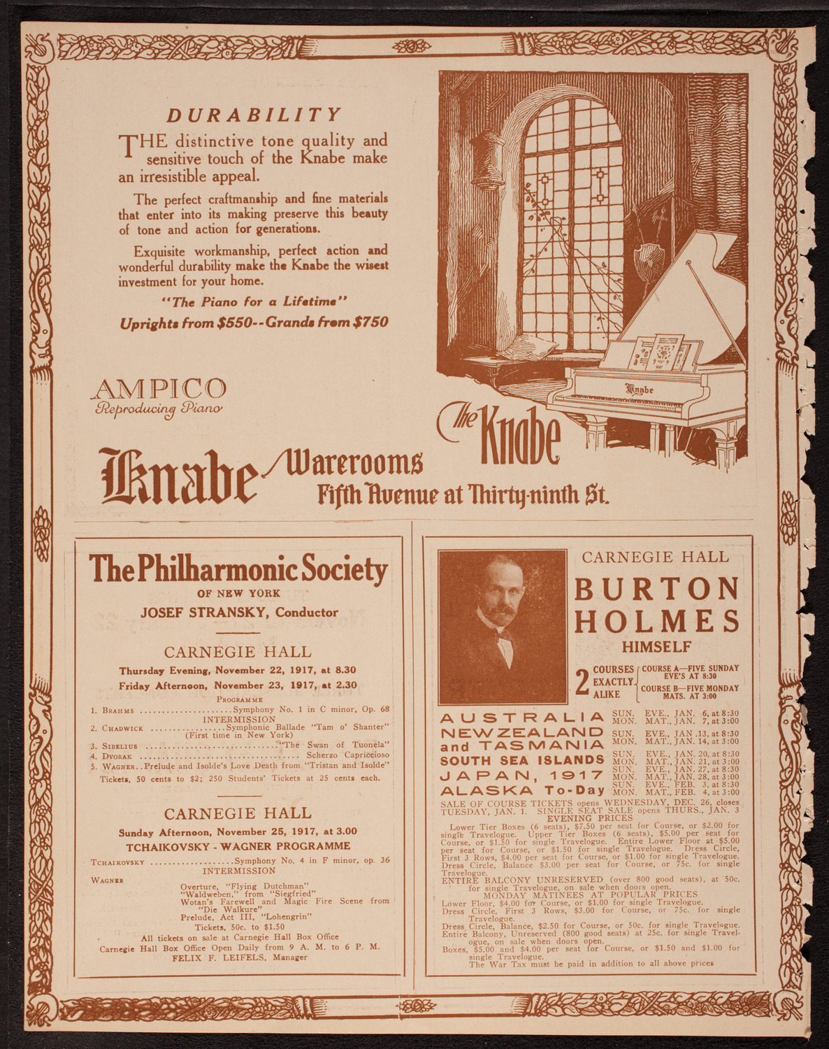 Meeting: The Humanitarian Cult, November 20, 1917, program page 12