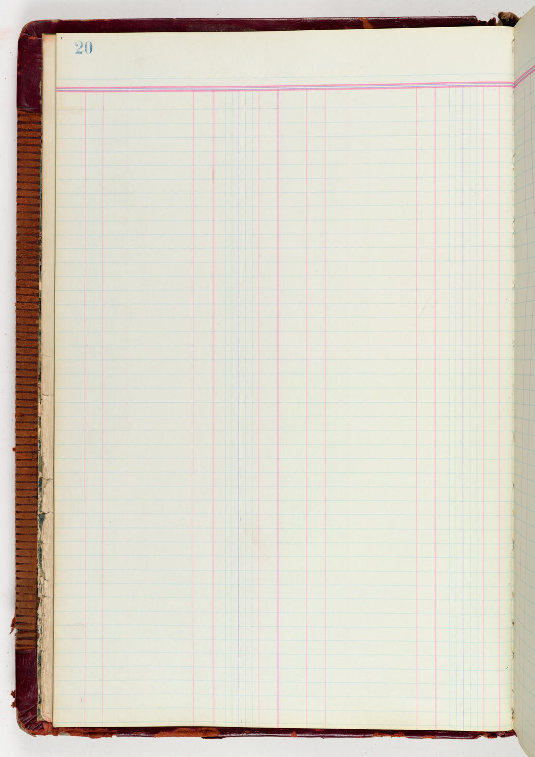 Music Hall Accounting Ledger Journal, volume 6, page 20