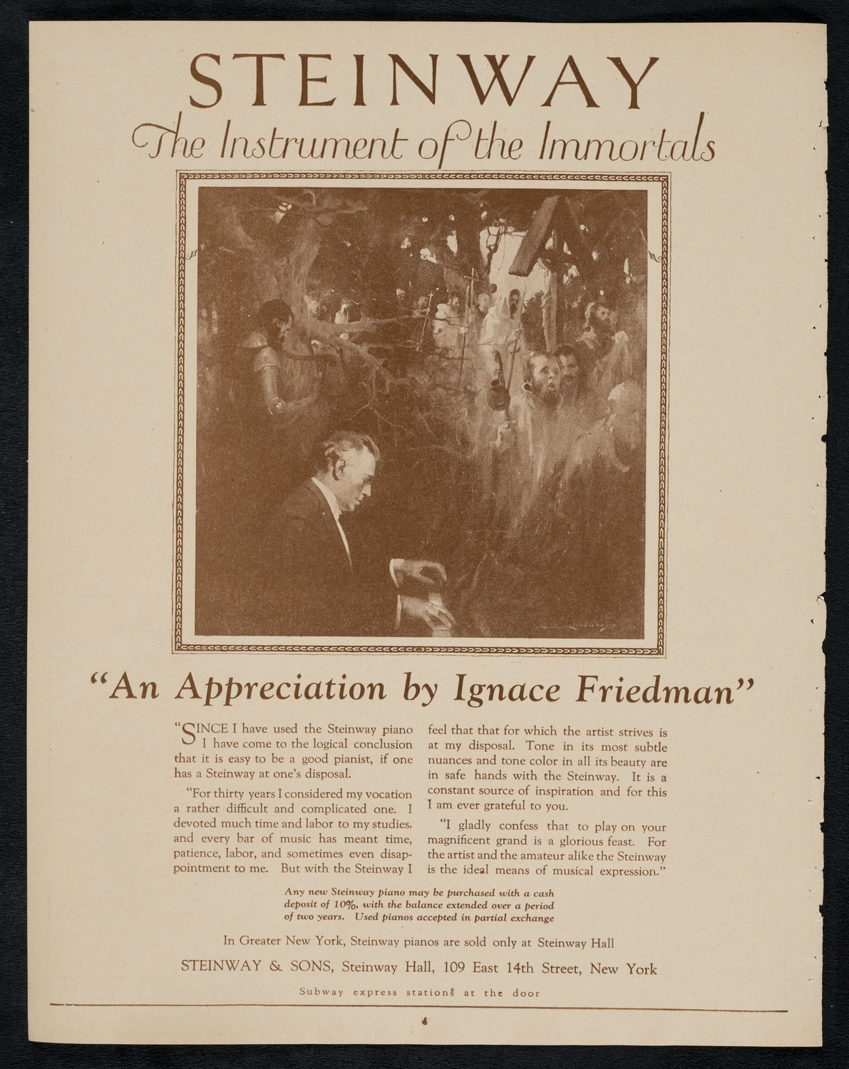 World Peace Mass Meeting, March 19, 1923, program page 4