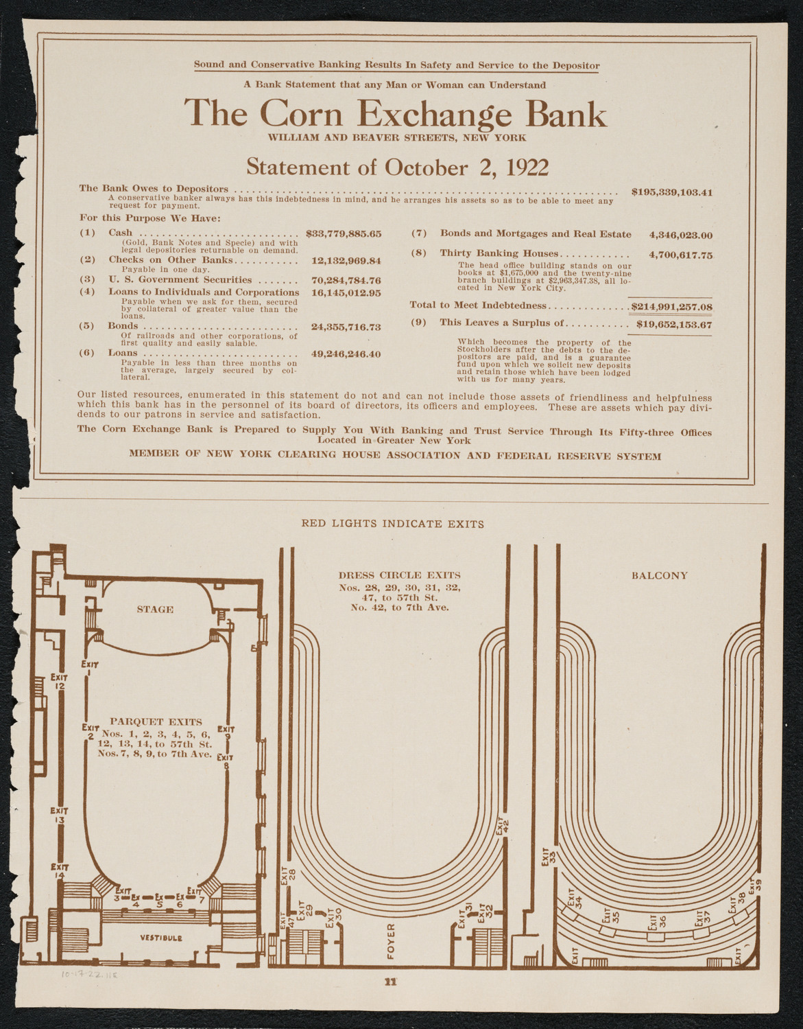 Philadelphia Orchestra, October 17, 1922, program page 11