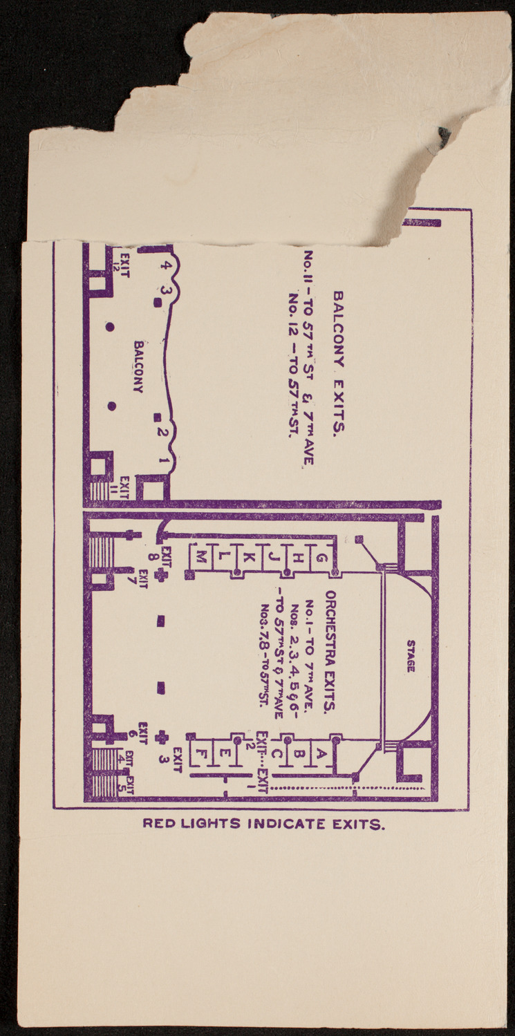 Amateur Comedy Club, December 11, 1912, program page 4