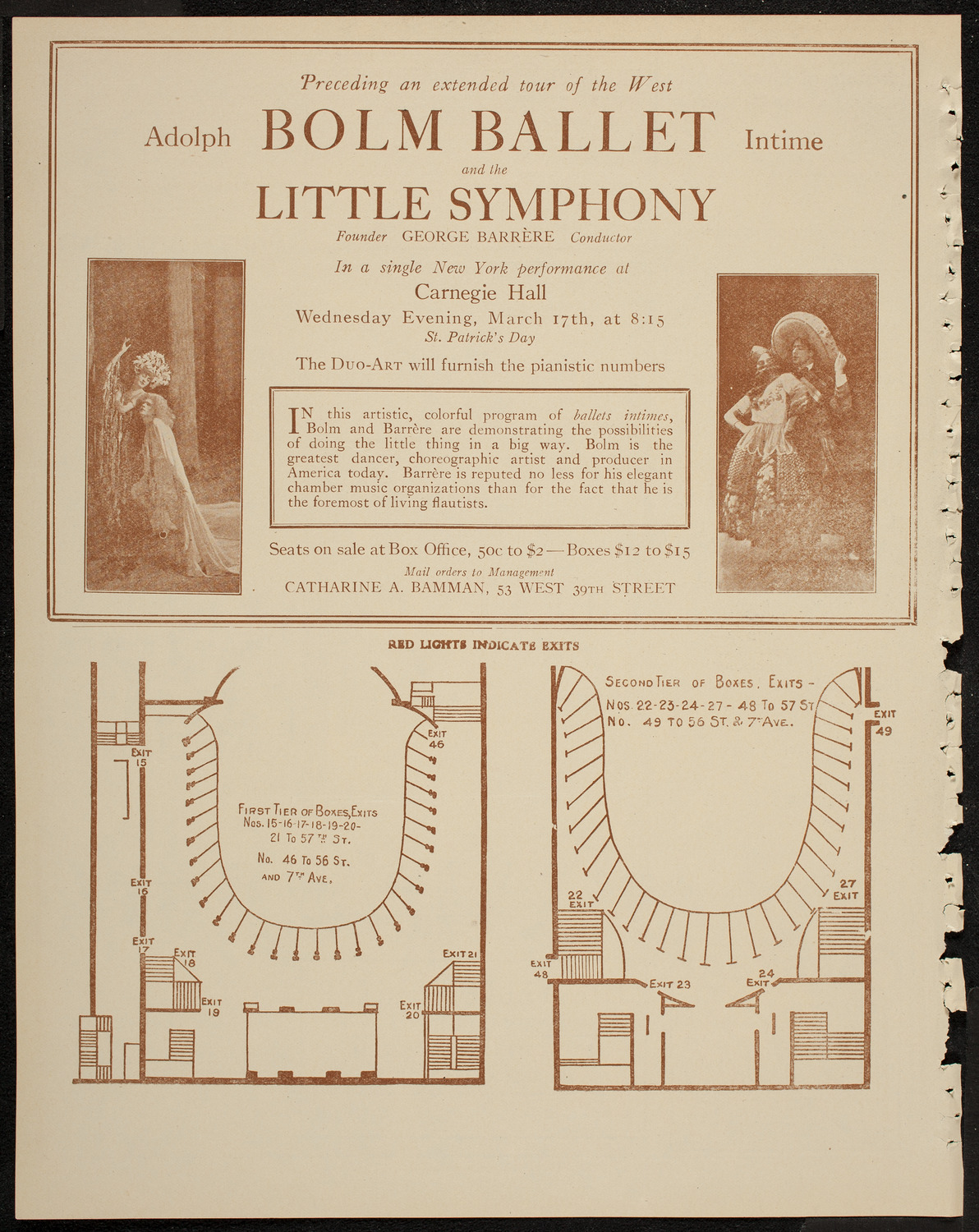 Reception and Concert for Benjamin Schlesinger, March 12, 1920, program page 10