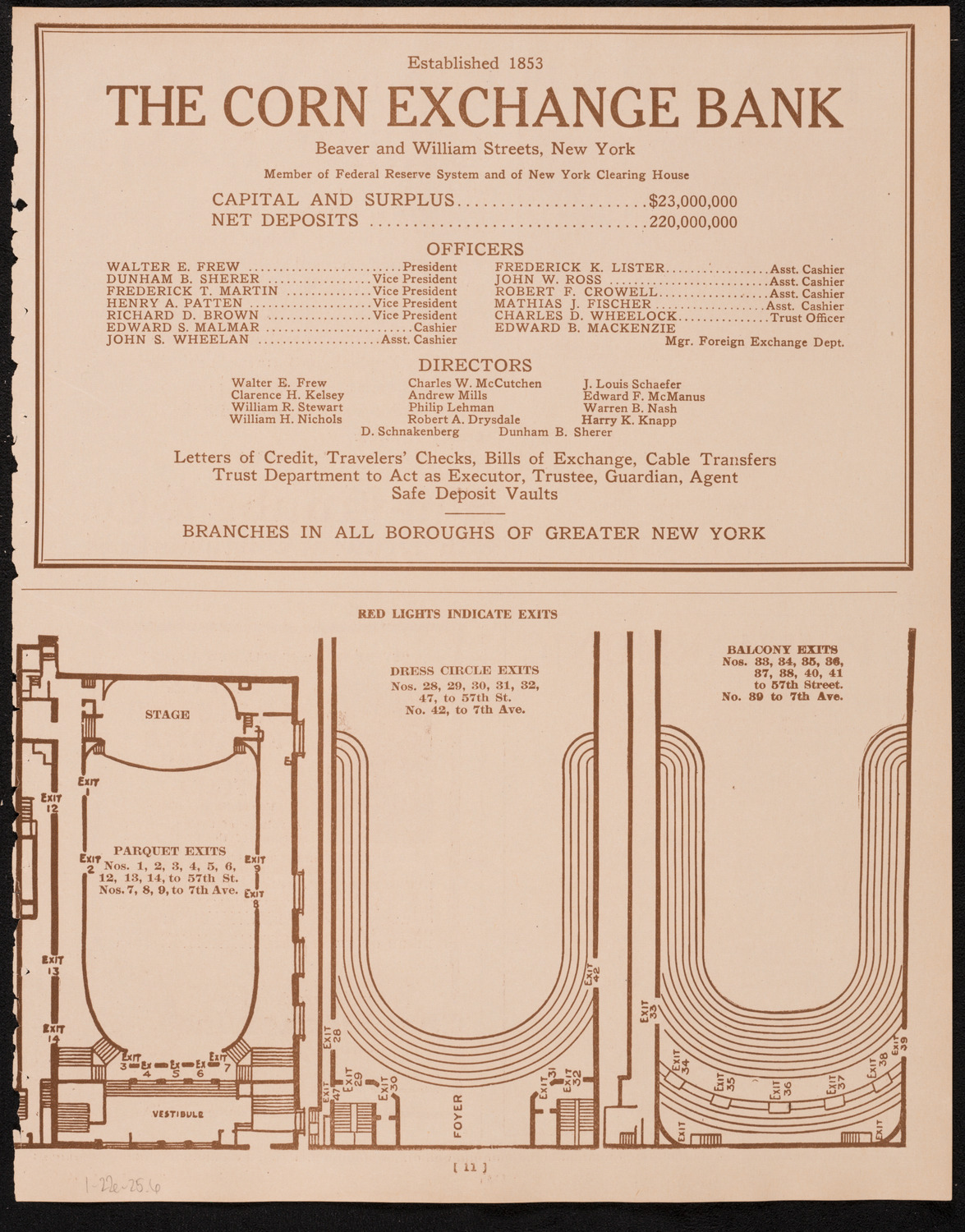 New York Philharmonic, January 22, 1925, program page 11