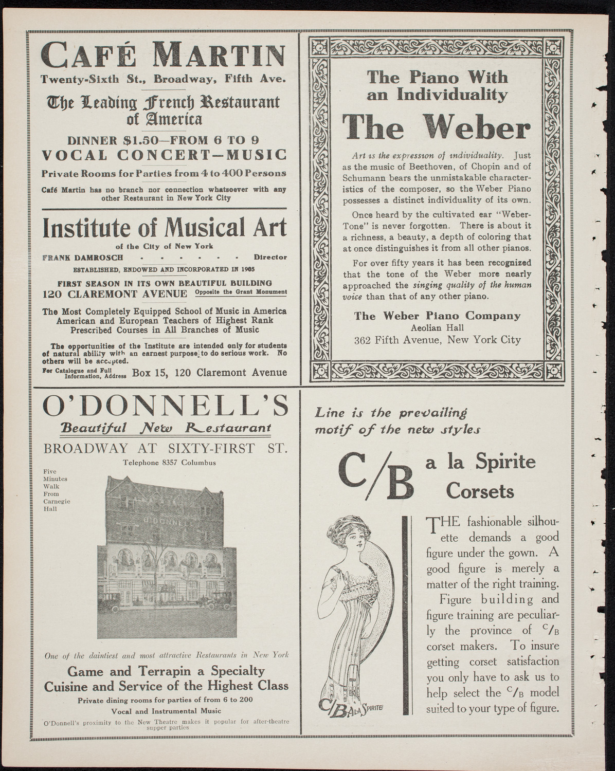 New York Philharmonic, March 12, 1911, program page 6
