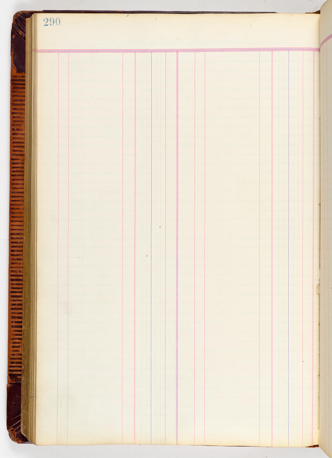 Music Hall Accounting Ledger, volume 3, page 290