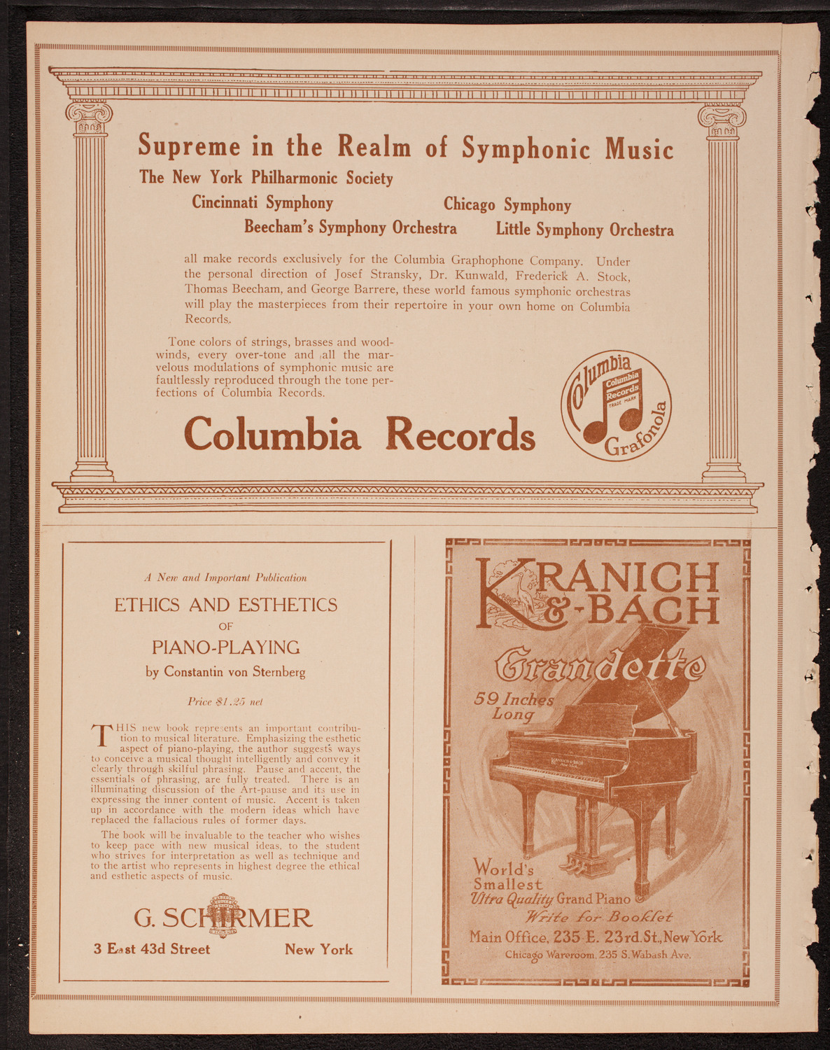 Meeting: The Humanitarian Cult, November 5, 1917, program page 6