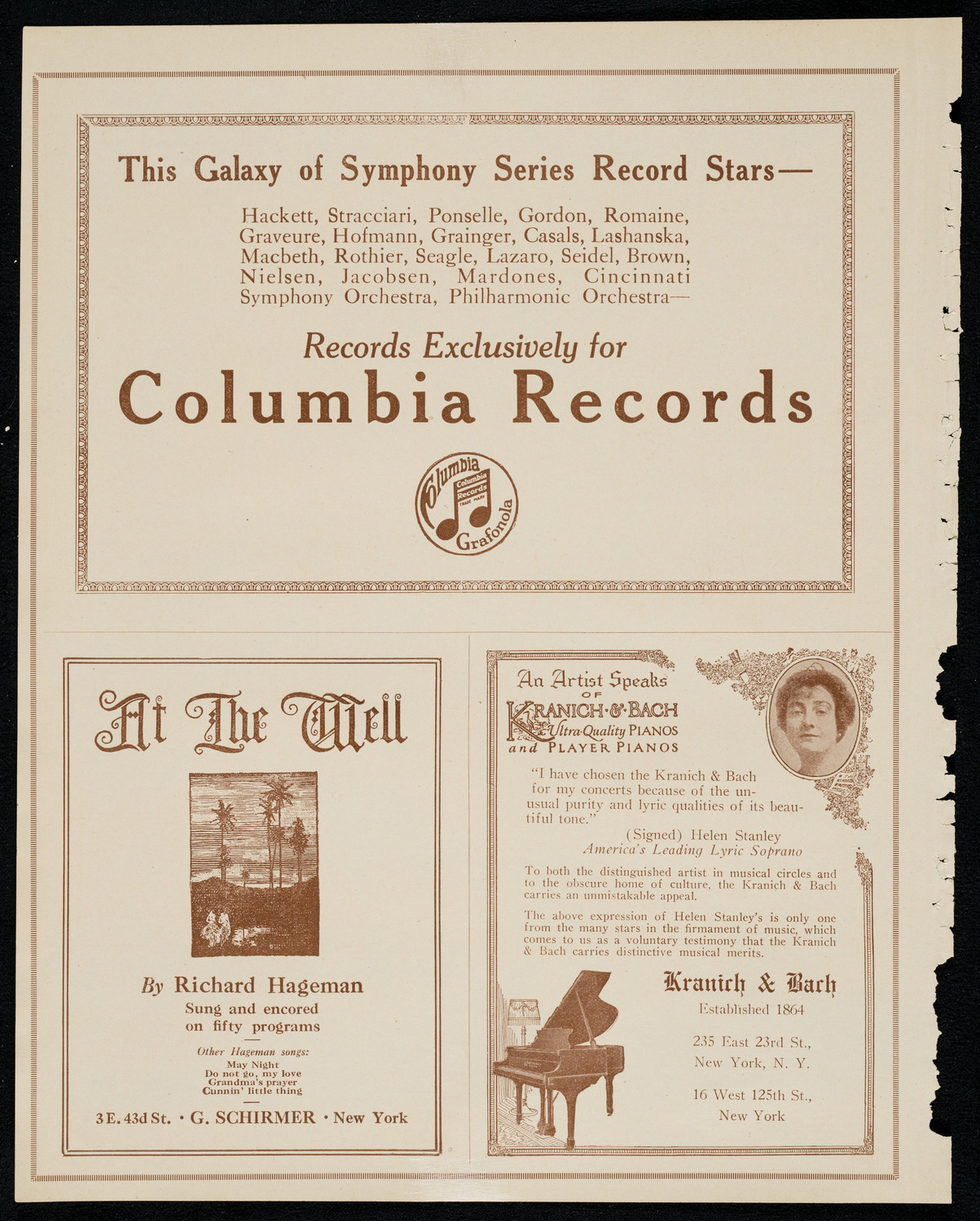 Mishel Piastro, Violin, October 30, 1920, program page 6