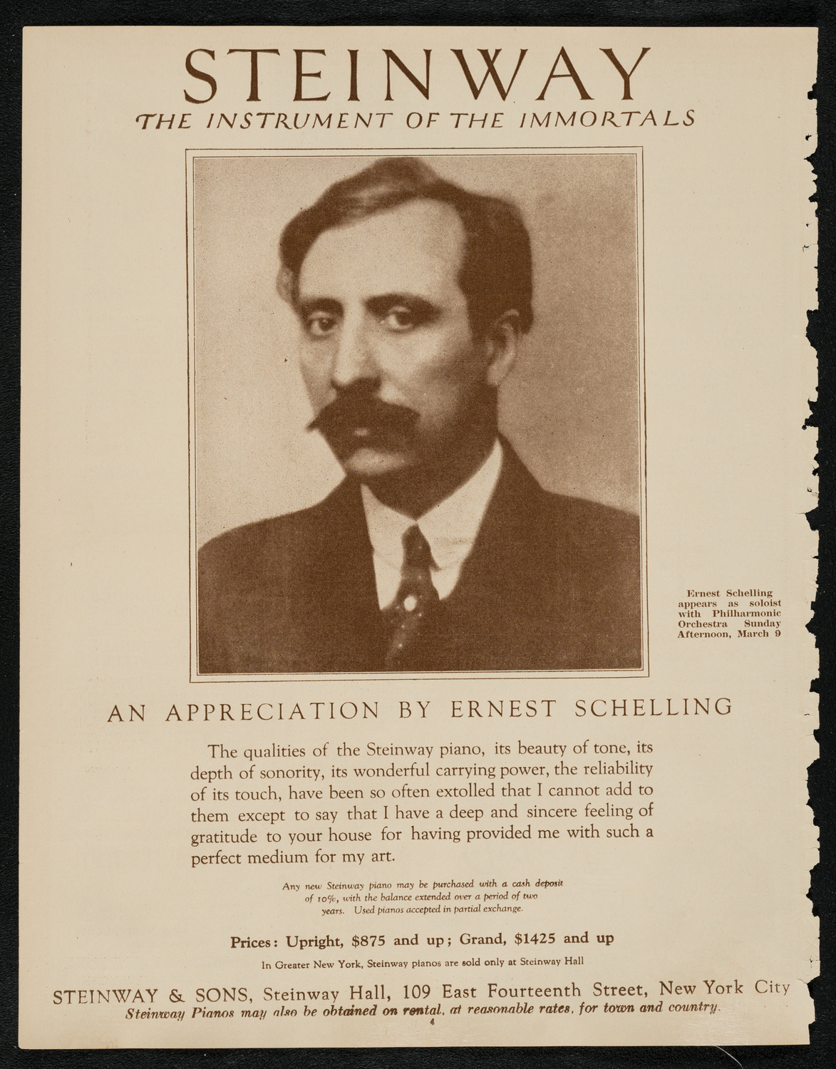 Gurdjieff Institute Demonstration, March 3, 1924, program page 4