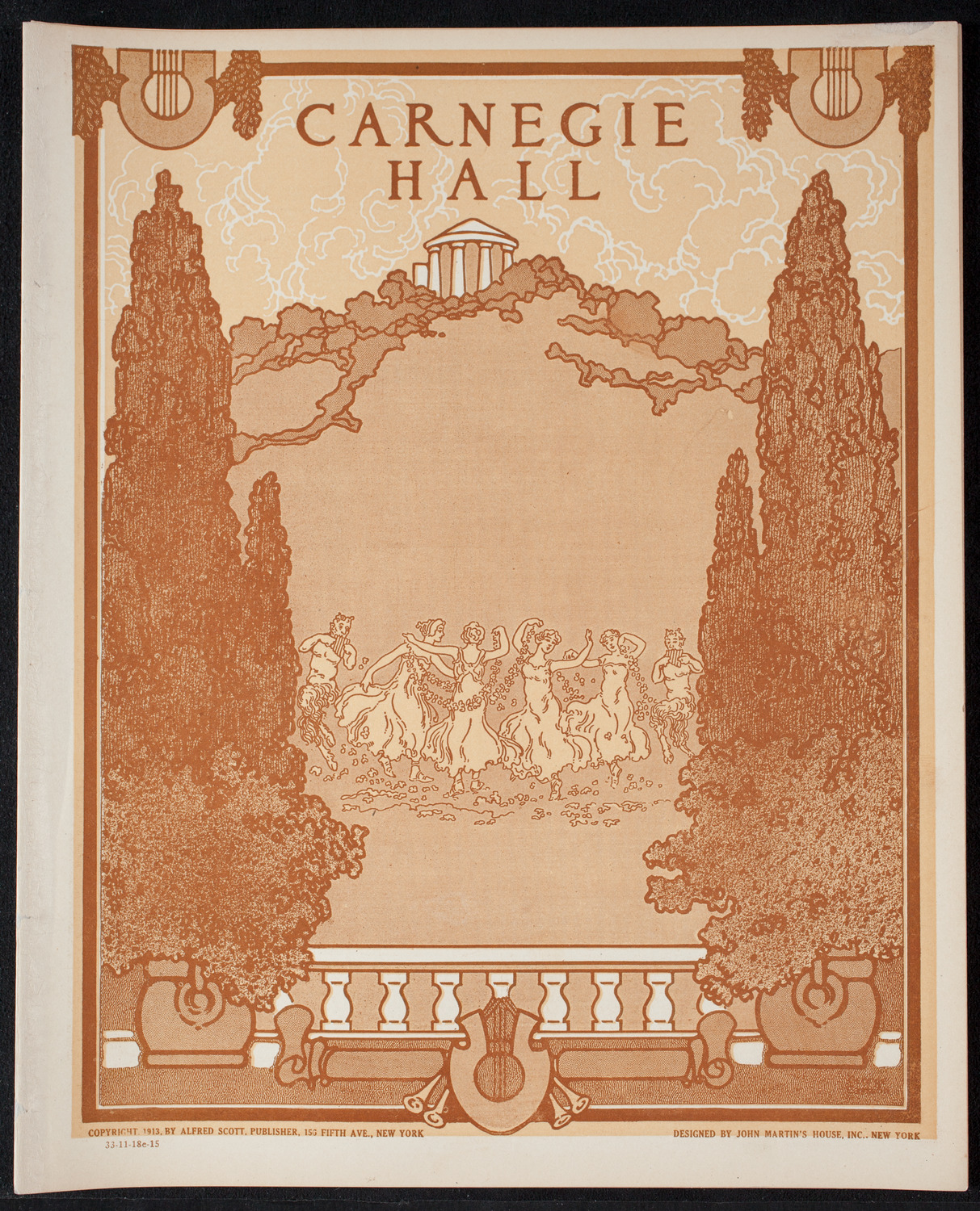 New York Philharmonic, November 18, 1915, program page 1