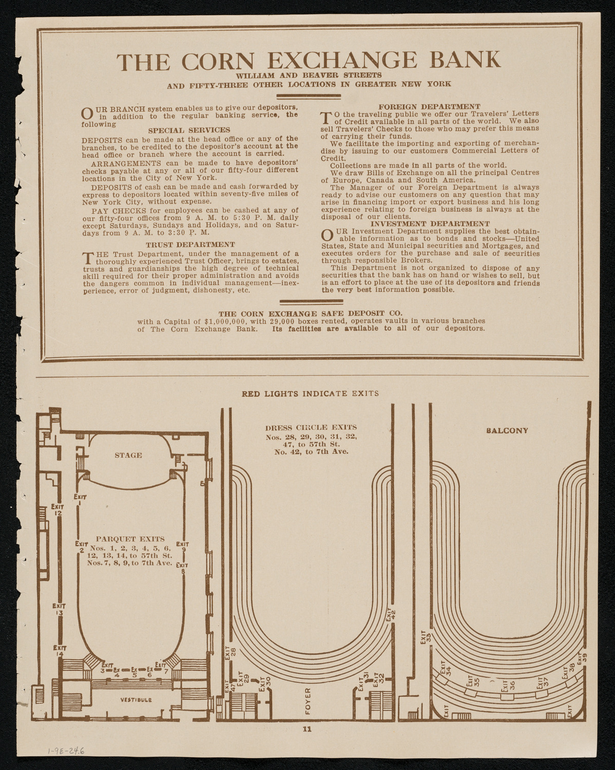 New York Banks' Glee Club, January 9, 1924, program page 11