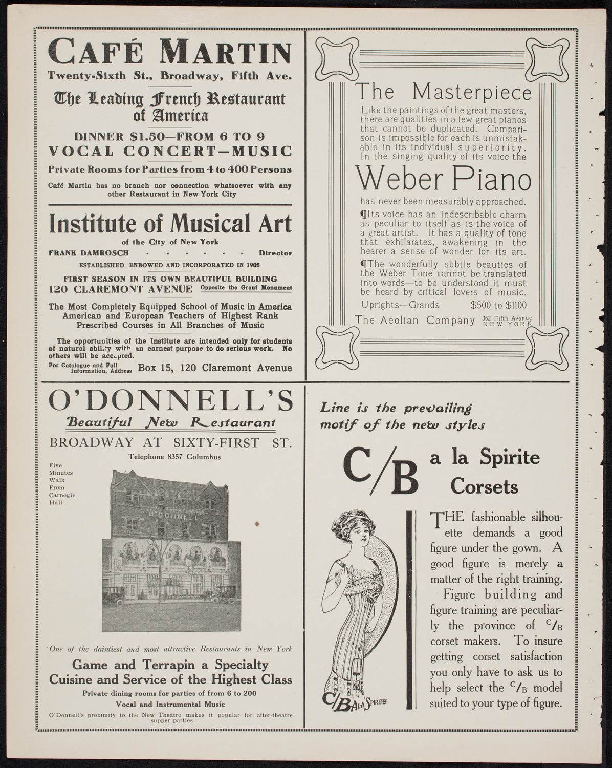 Graduation: Packard Commercial School, May 25, 1911, program page 6