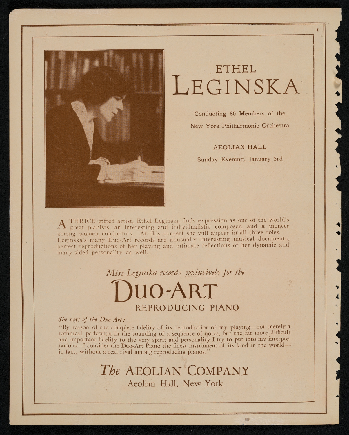 New York Philharmonic, December 31, 1925, program page 2