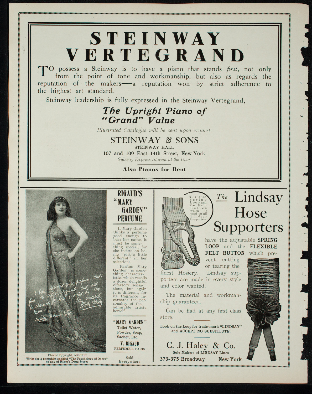 Elmendorf Lecture: London, November 14, 1910, program page 4