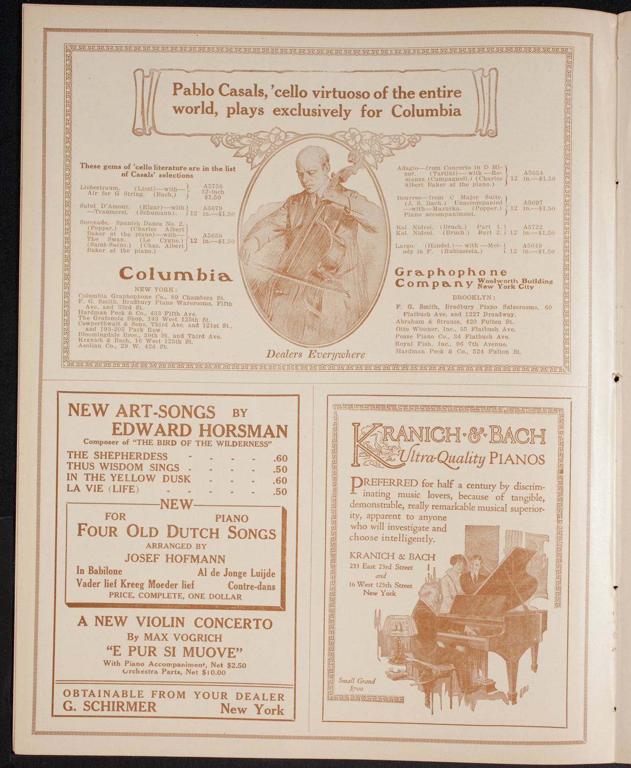 New York Philharmonic, February 27, 1916, program page 6