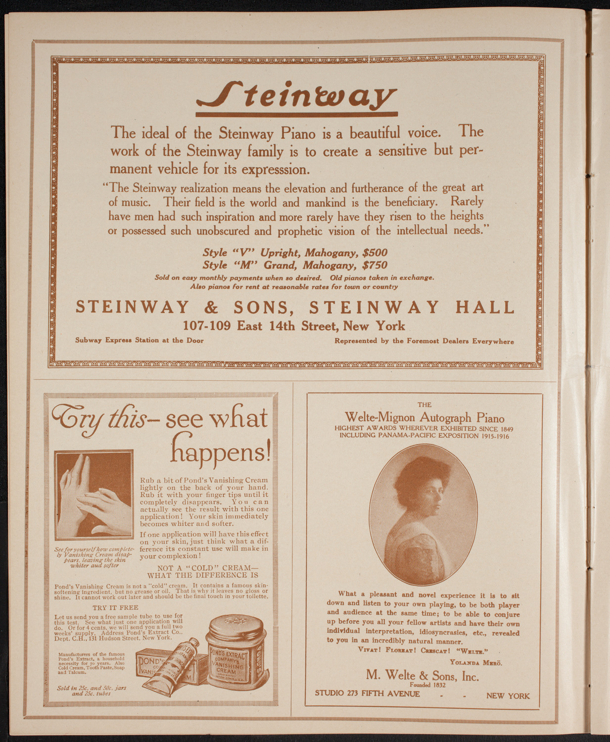 Ethel Leginska, Piano, March 31, 1916, program page 4