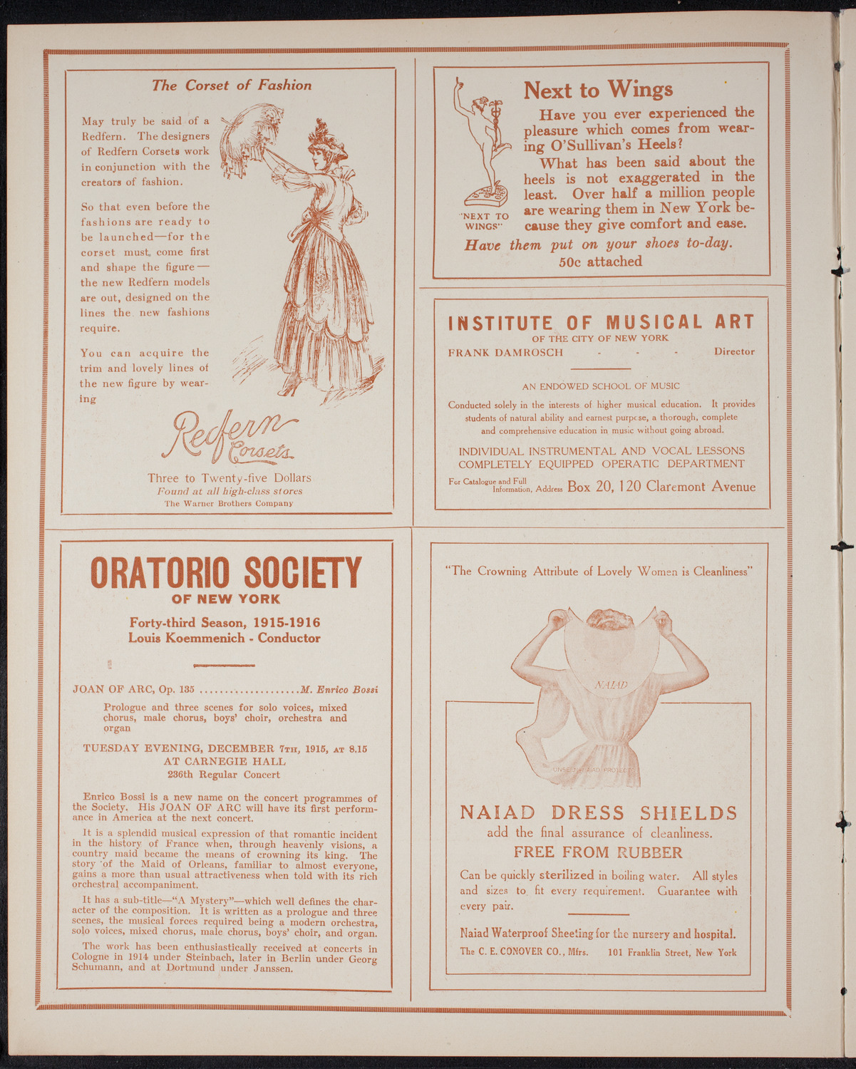 New York Philharmonic, March 27, 1915, program page 2