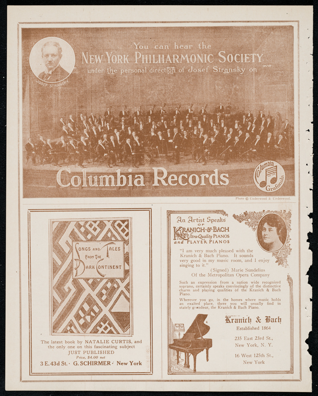 New York Philharmonic: Beethoven Festival, December 12, 1920, program page 6
