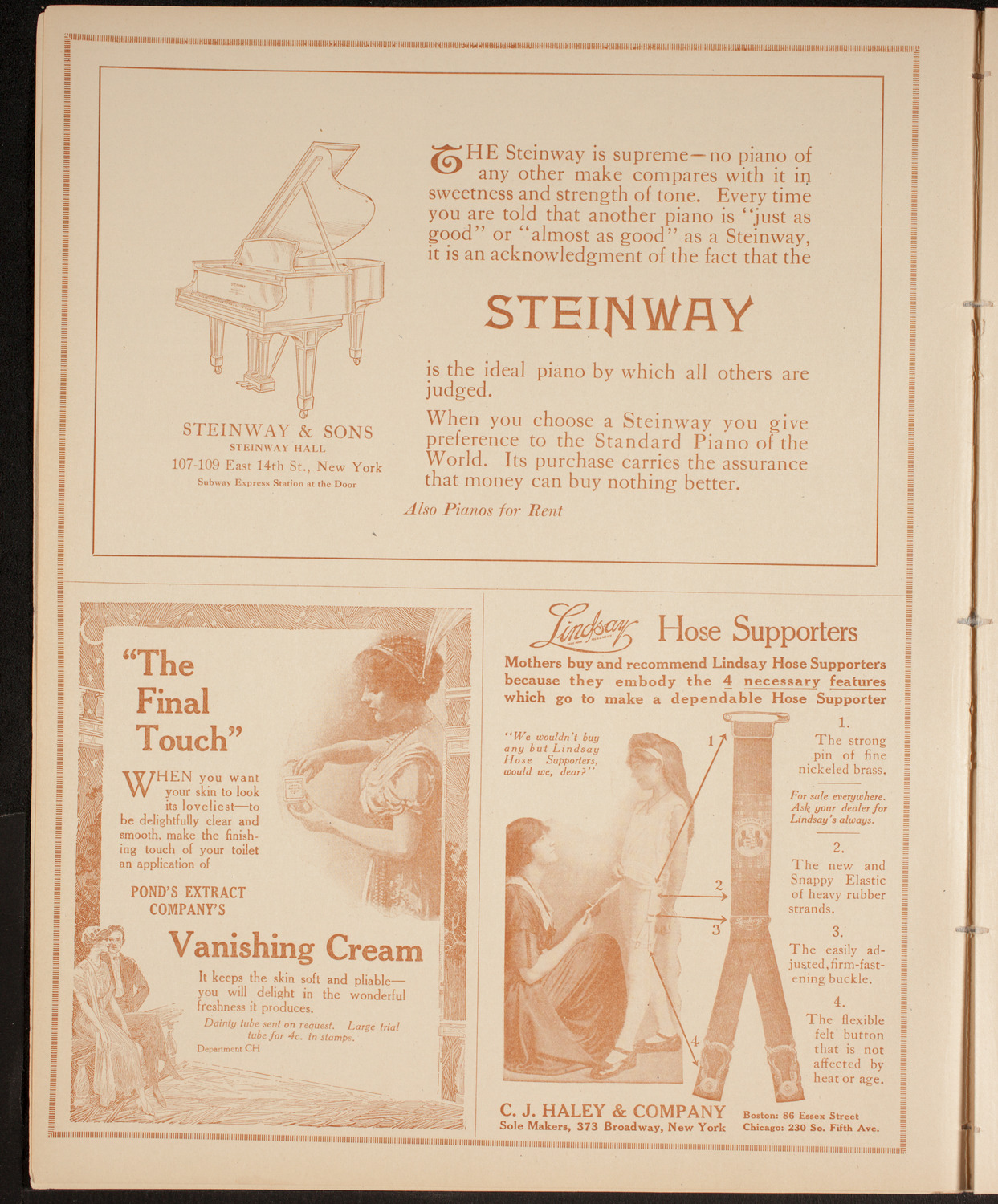 New York Philharmonic, October 30, 1914, program page 4