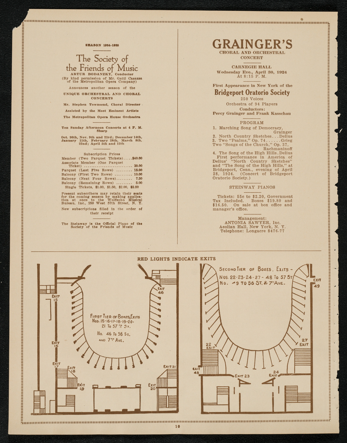 Lecture by Howard Carter, April 29, 1924, program page 10