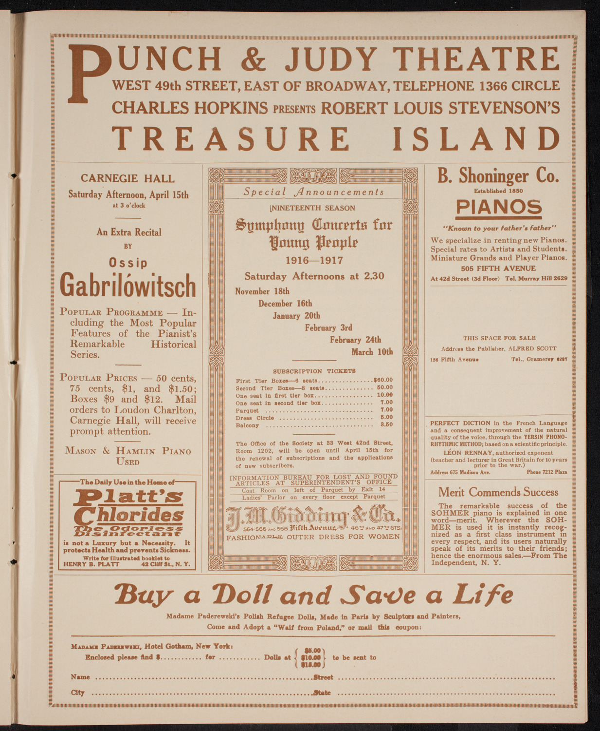 New York Society of the Methodist Episcopal Church Semi-Centennial Anniversary, April 13, 1916, program page 9