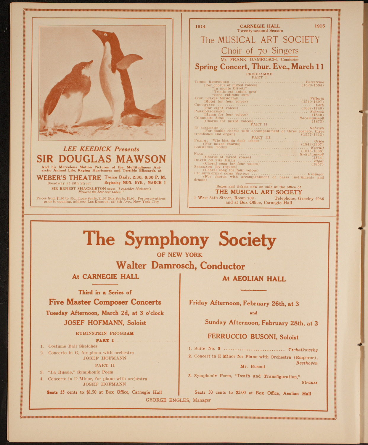 Lecture by Edwin Emerson, February 22, 1915, program page 8