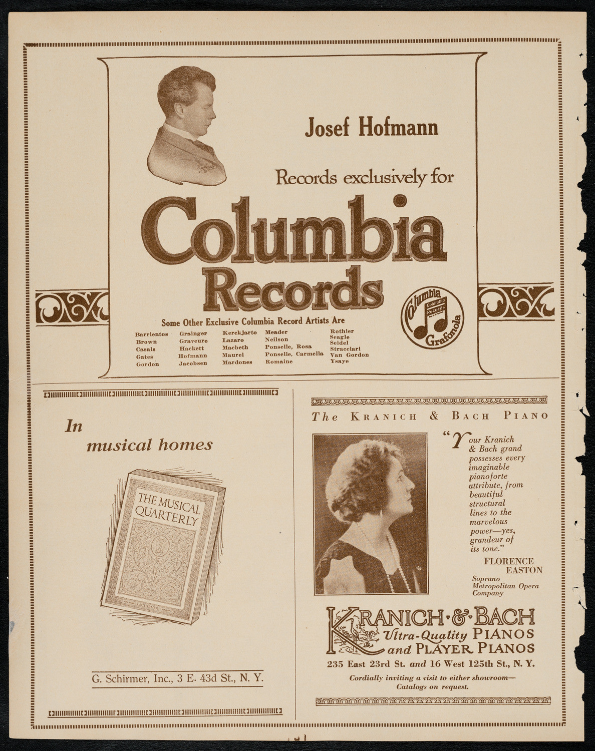 New York Philharmonic, February 26, 1922, program page 6