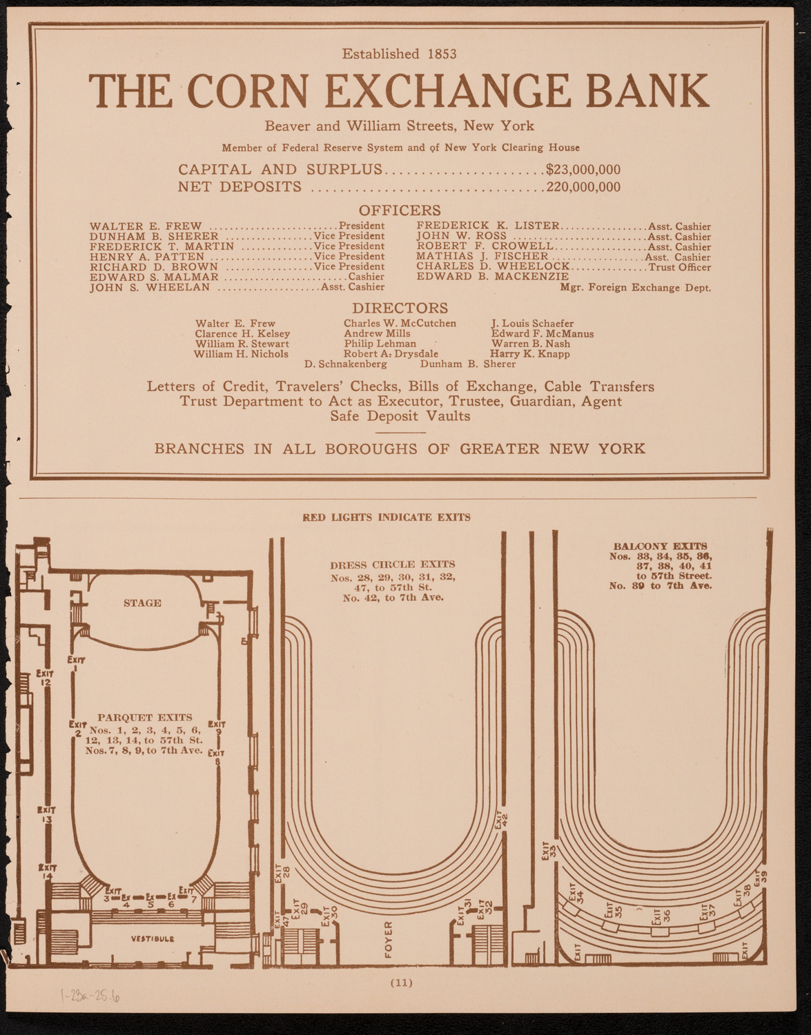 New York Philharmonic, January 23, 1925, program page 11