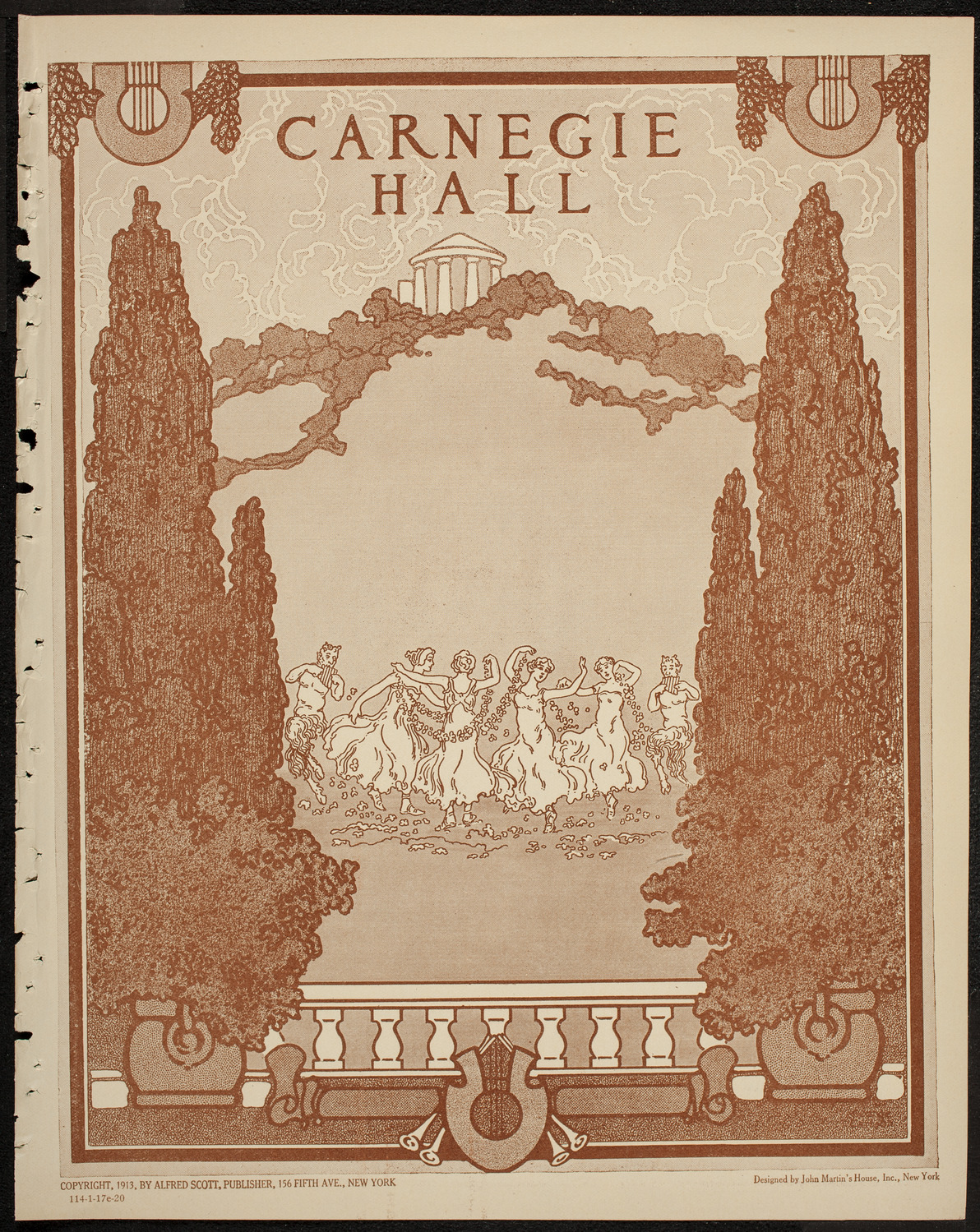 New York Banks Glee Club, January 17, 1920, program page 1