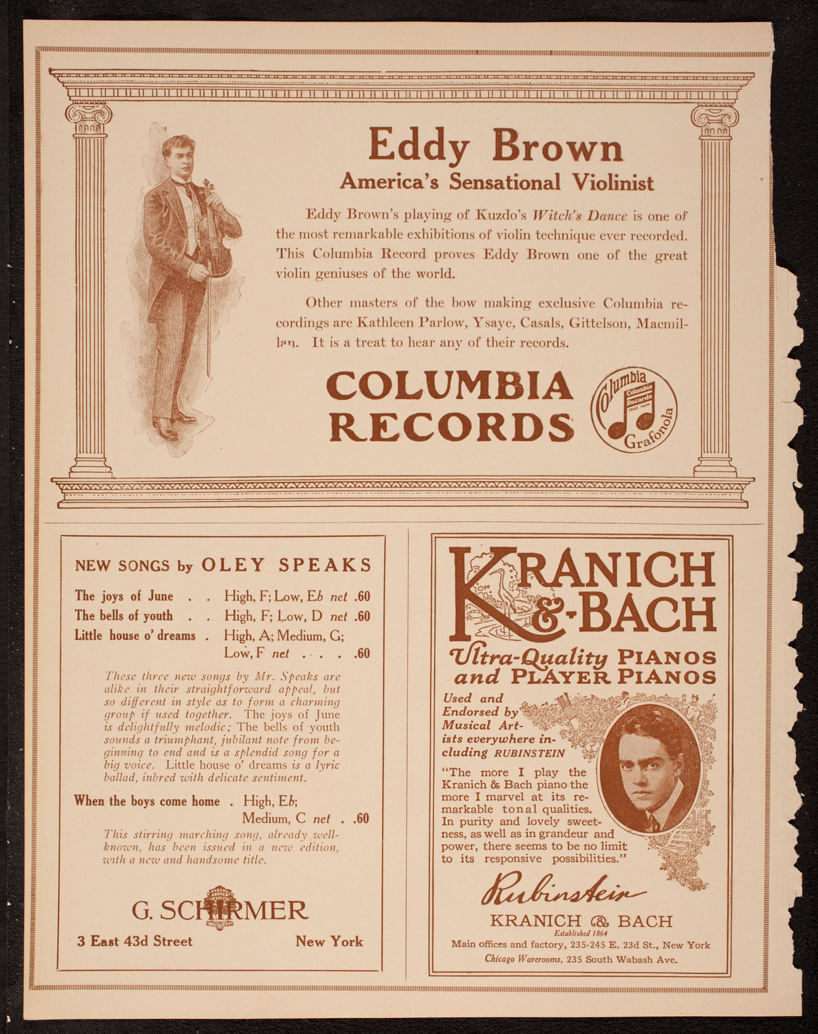 St. Mark's Church: Program of New York's Greatest, October 29, 1917, program page 6