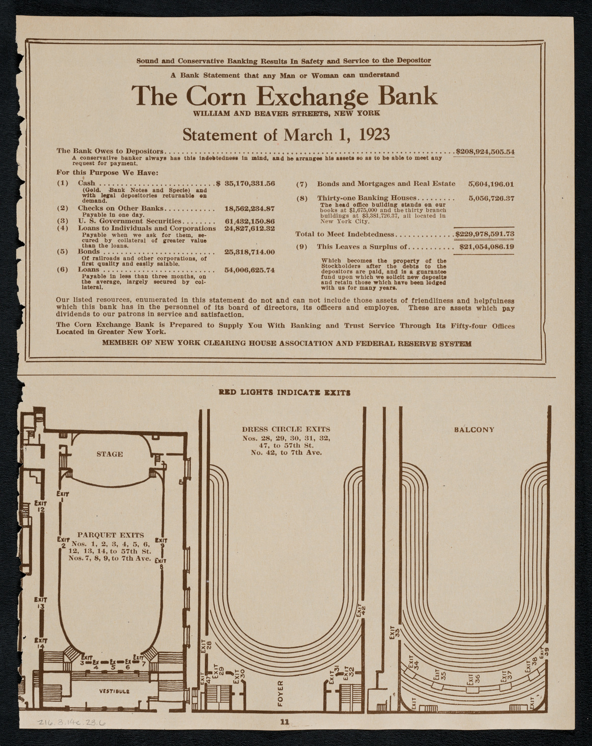 Schola Cantorum of New York, March 14, 1923, program page 11