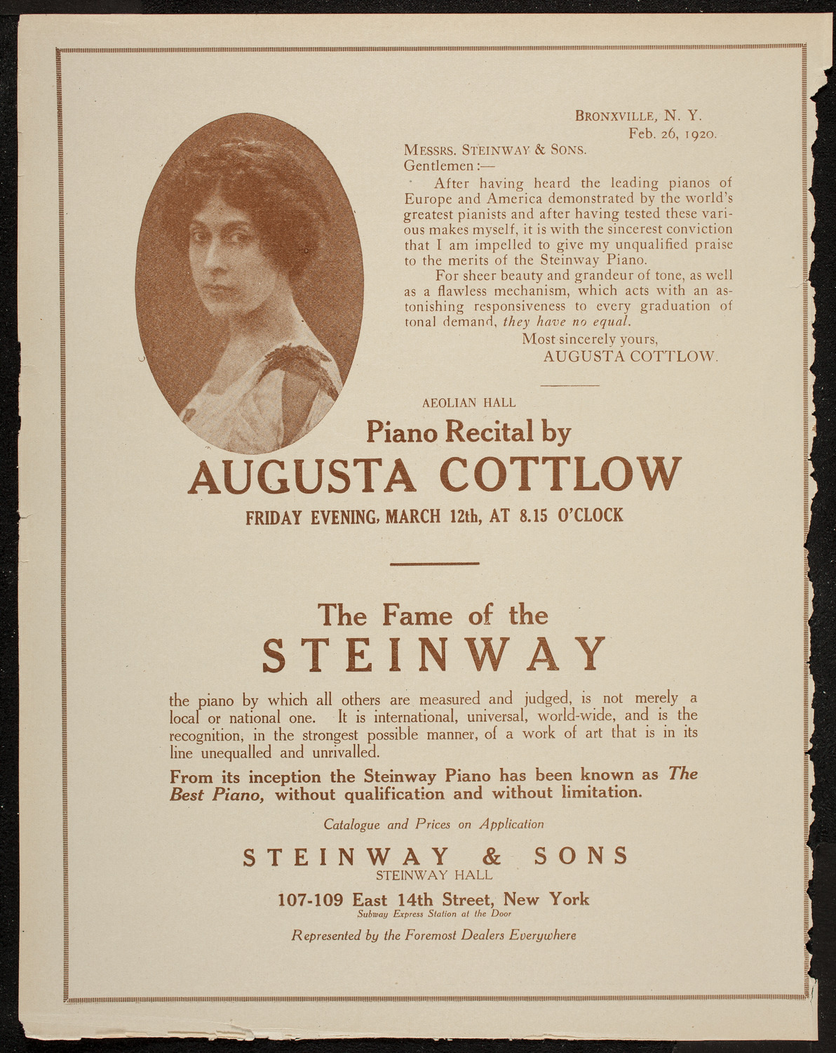 New York Symphony Orchestra, March 11, 1920, program page 4