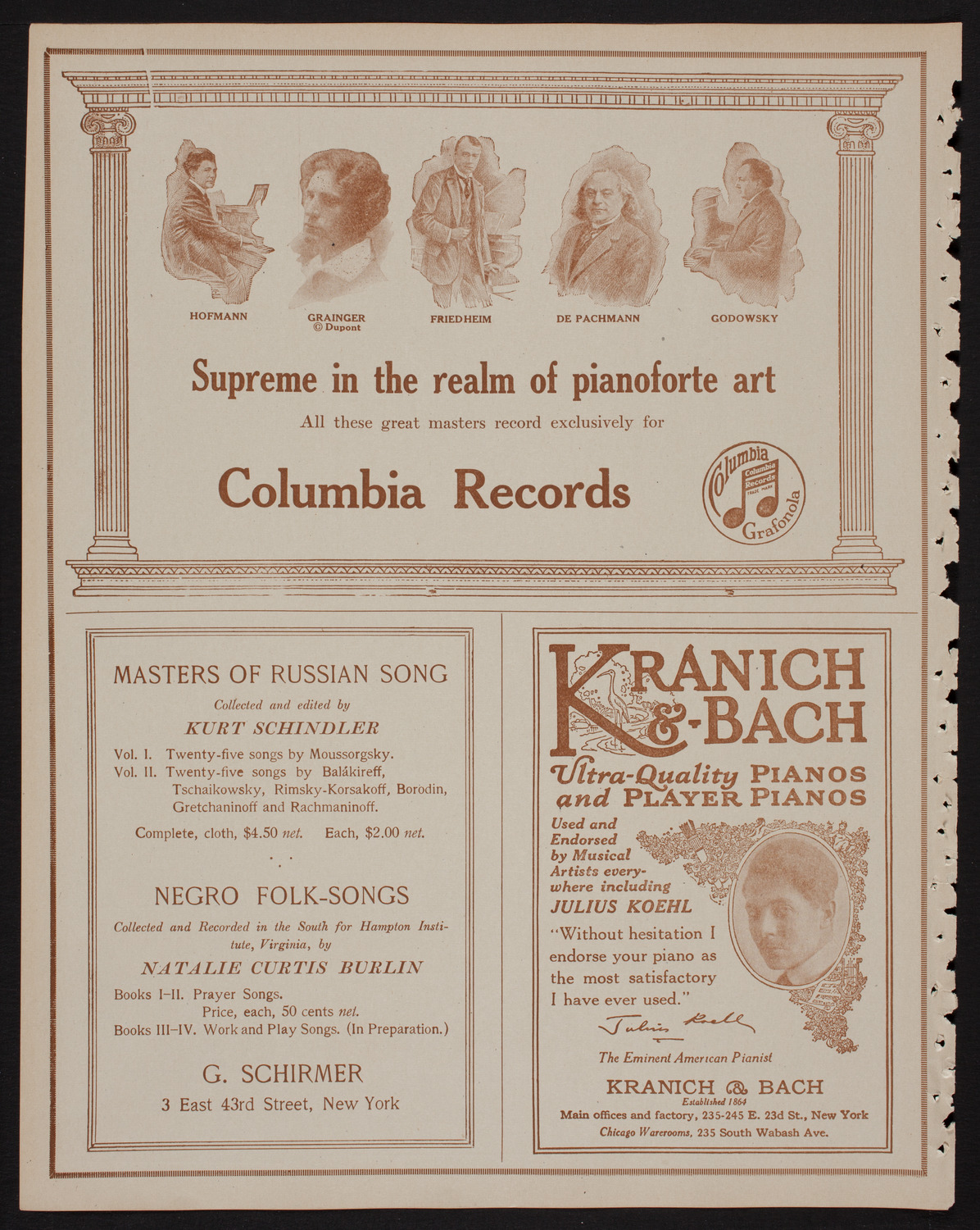 New York Banks' Glee Club, April 15, 1918, program page 6