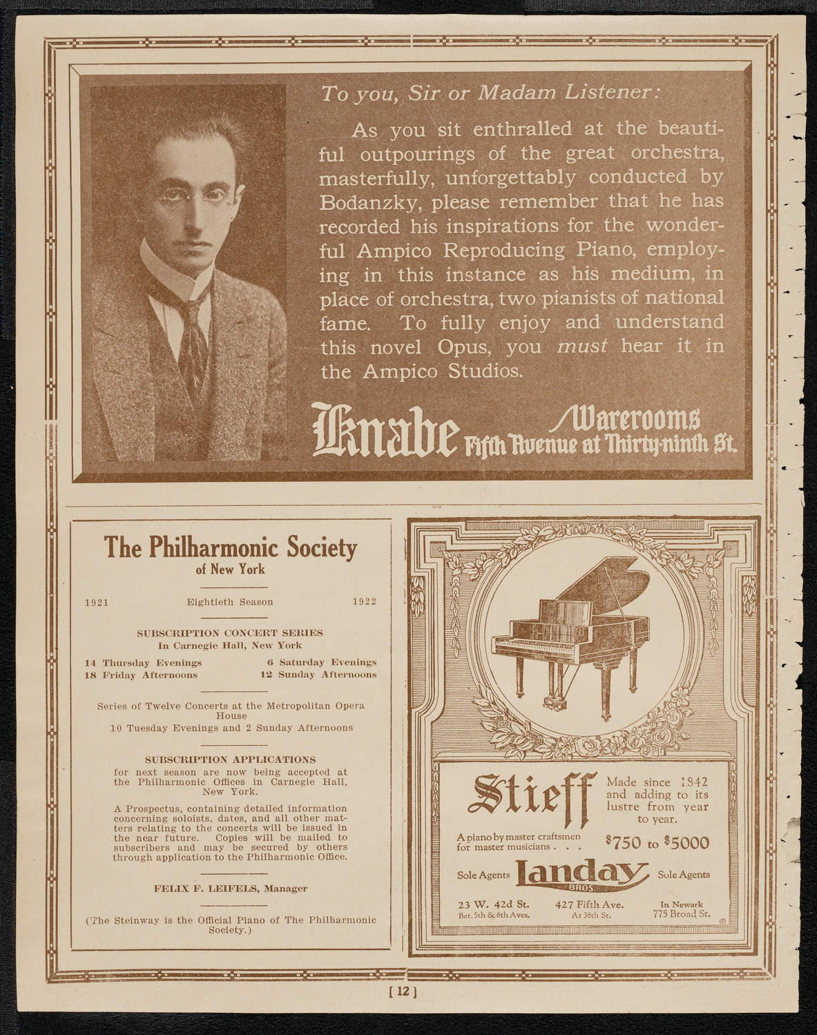 Albert Spalding, Violin, April 3, 1921, program page 12