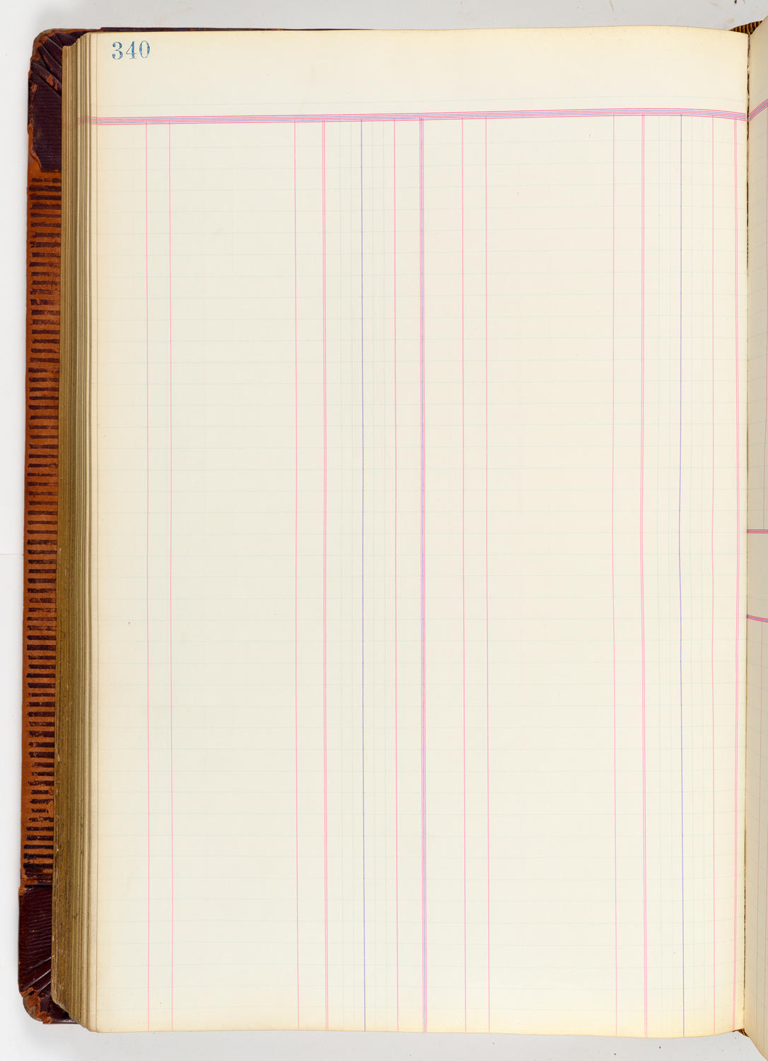 Music Hall Accounting Ledger, volume 3, page 340