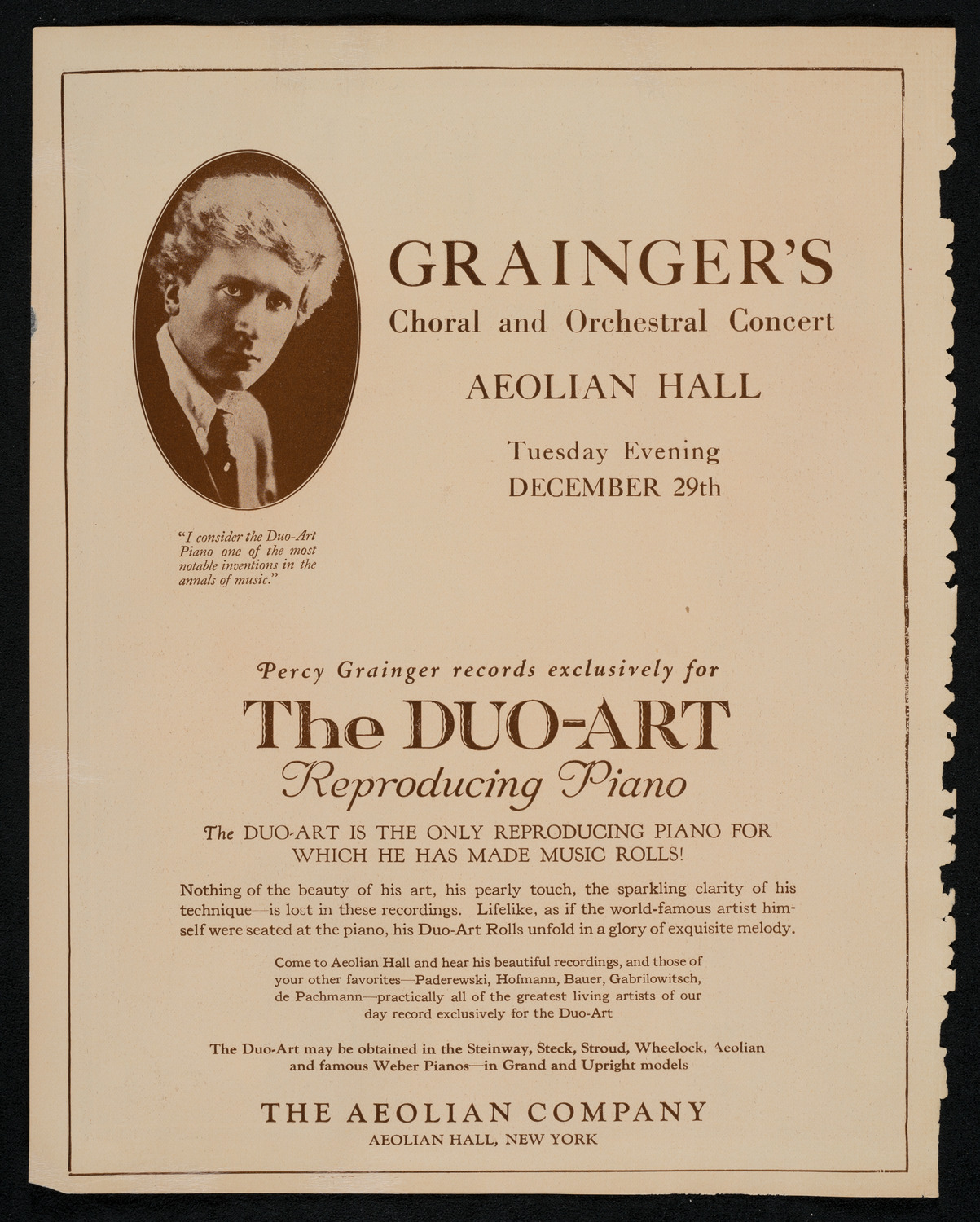 New York Philharmonic, December 27, 1925, program page 2