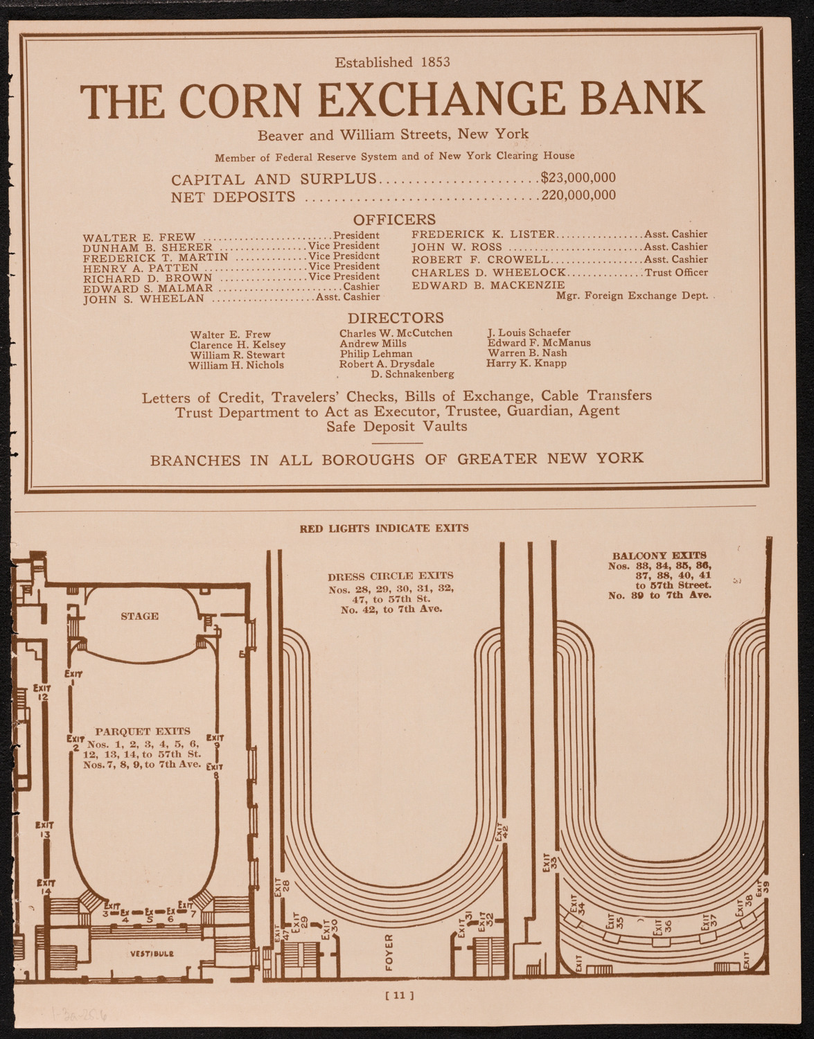 Boston Symphony Orchestra, January 3, 1925, program page 11